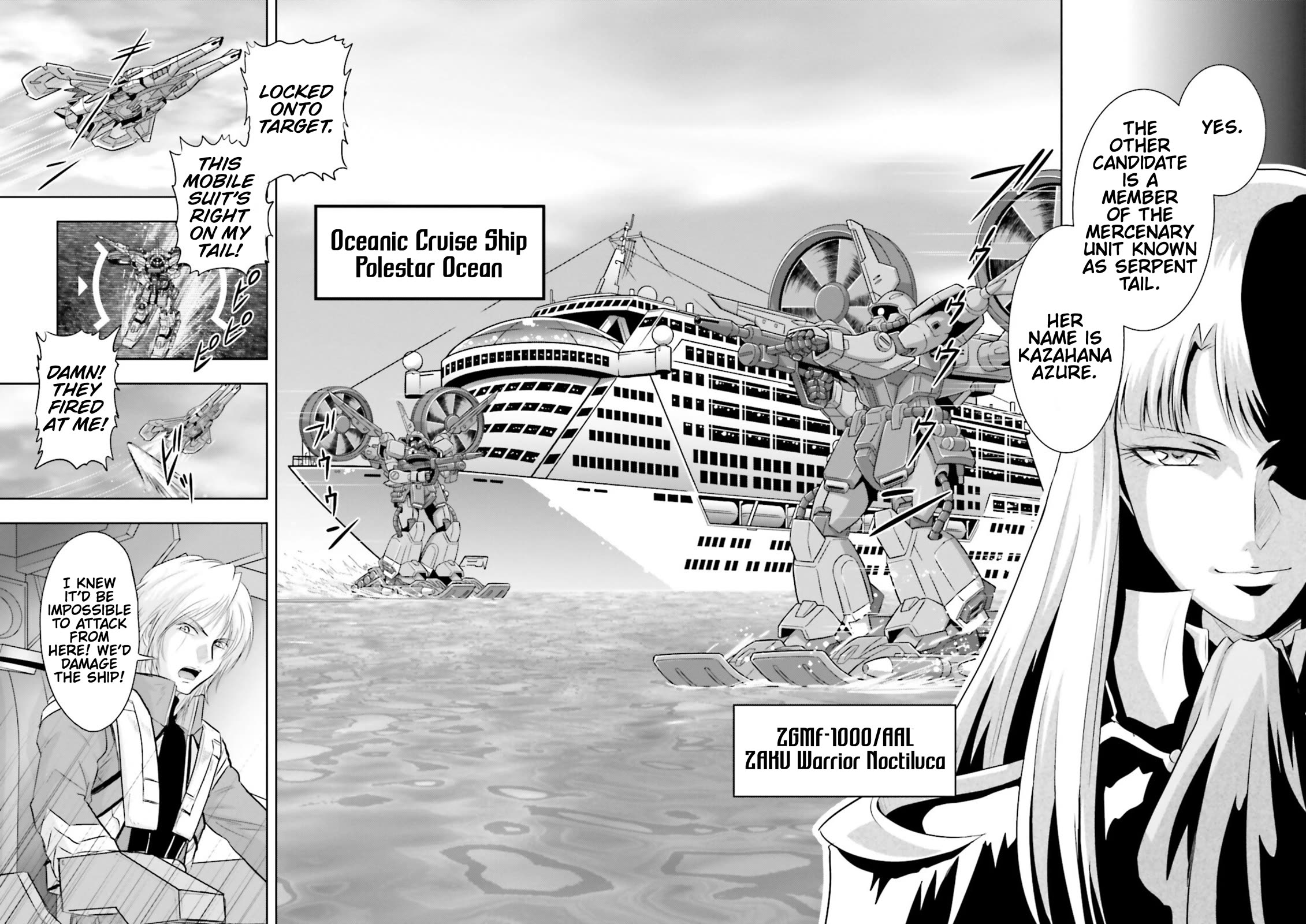 Gundam Seed Astray - Tenkuu no Seijo Chapter 2 page 7 - Chapter 2: Encounter 2: Mercenary Girl
