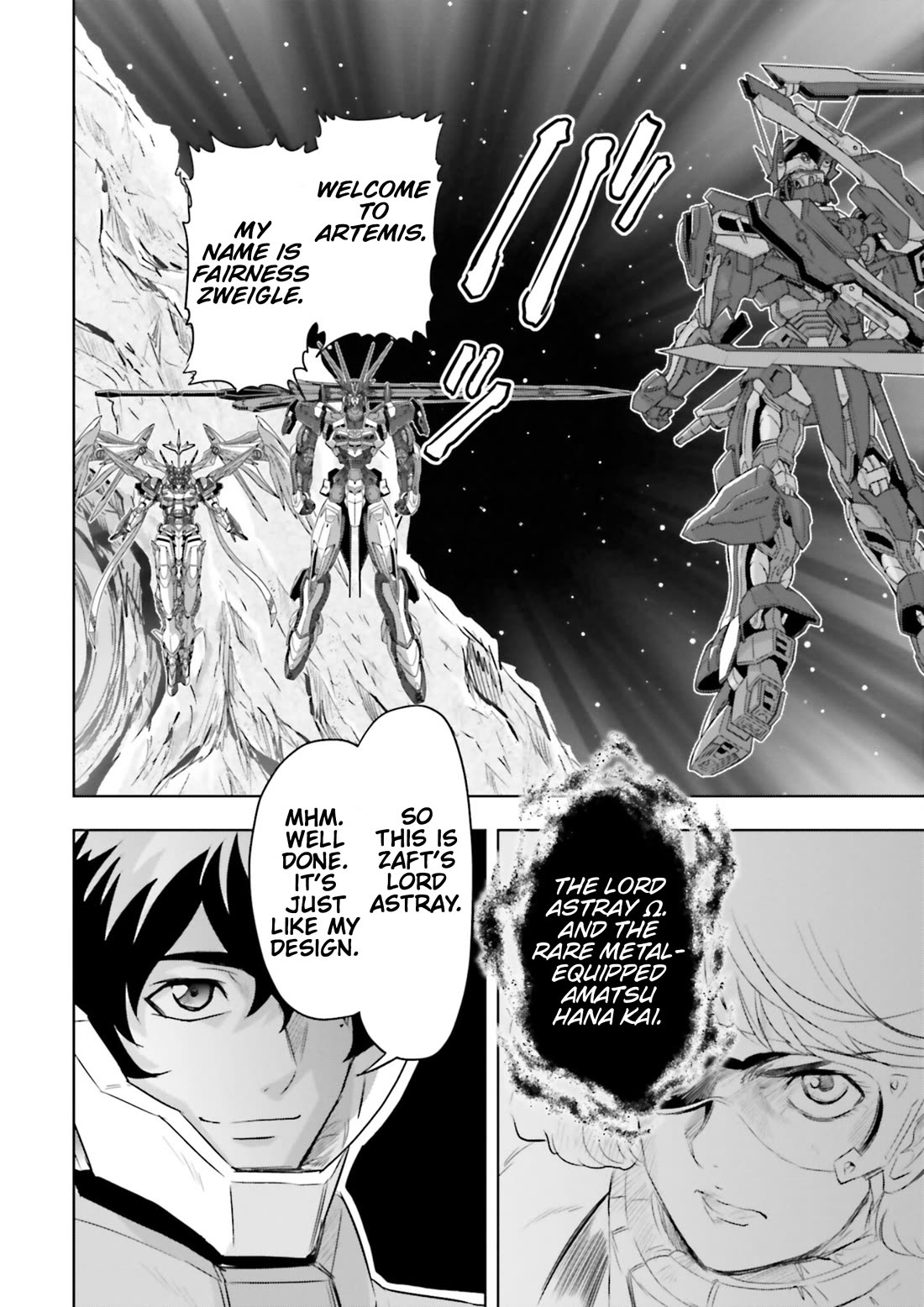 Gundam Seed Astray - Tenkuu no Seijo Chapter 20 page 21 - Chapter 20: Encounter 20: Ame-no-Mihashira vs. ZAFT