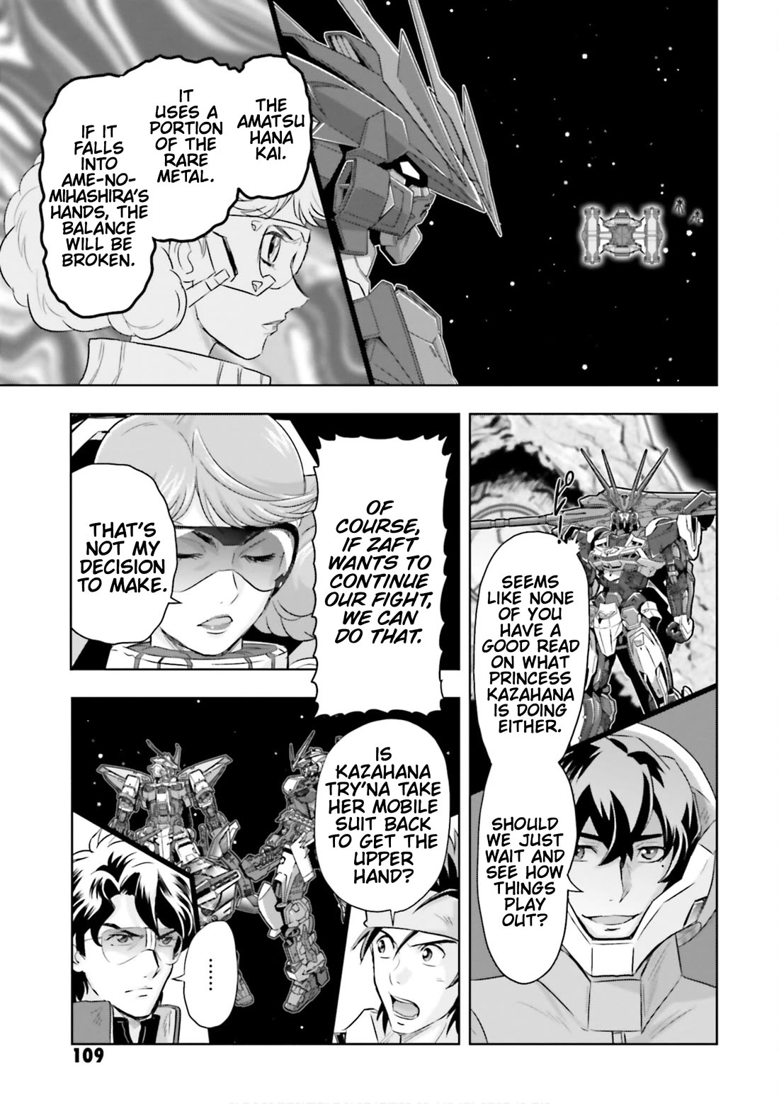Gundam Seed Astray - Tenkuu no Seijo Chapter 21 page 10 - Chapter 21: Encounter 21: Kazahana's Decision
