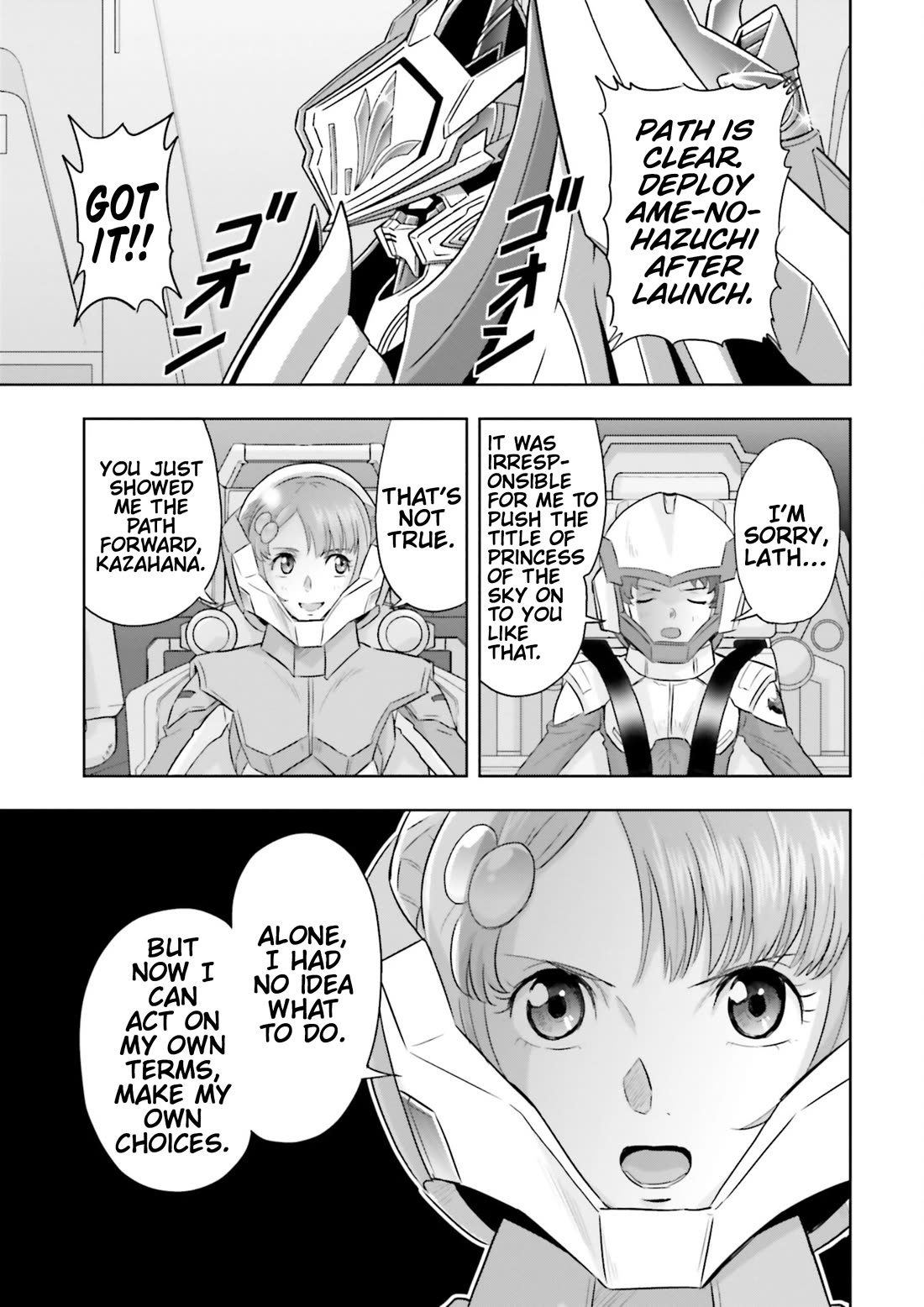 Gundam Seed Astray - Tenkuu no Seijo Chapter 21 page 15 - Chapter 21: Encounter 21: Kazahana's Decision