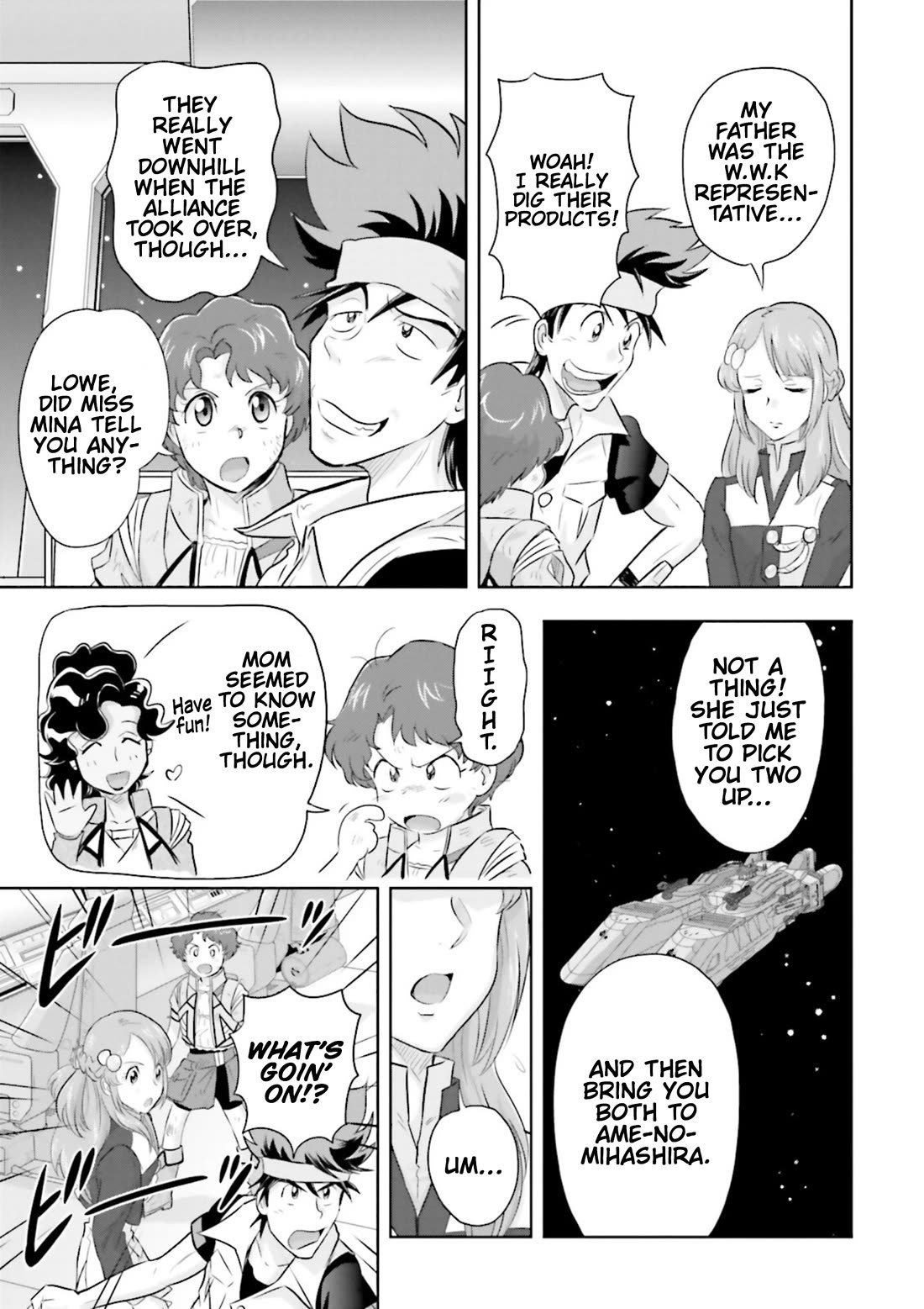 Gundam Seed Astray - Tenkuu no Seijo Chapter 3 page 13 - Chapter 3: Encounter 3: Junk Dealer Spirit