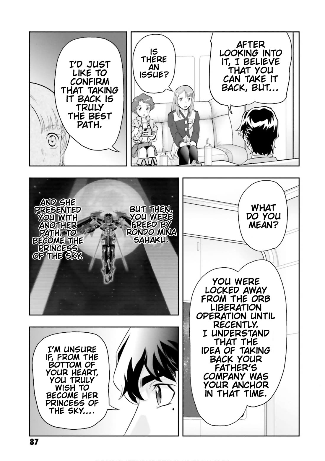 Gundam Seed Astray - Tenkuu no Seijo Chapter 8 page 20 - Chapter 8: Encounter 8: The Fall of Ame-no-MIhashira