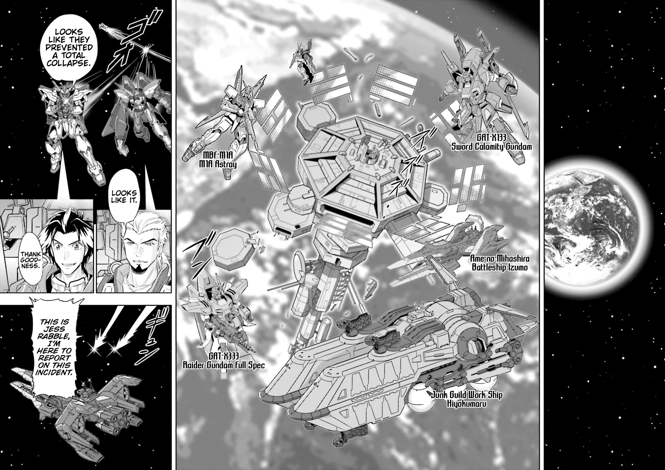 Gundam Seed Astray - Tenkuu no Seijo Chapter 8 page 6 - Chapter 8: Encounter 8: The Fall of Ame-no-MIhashira