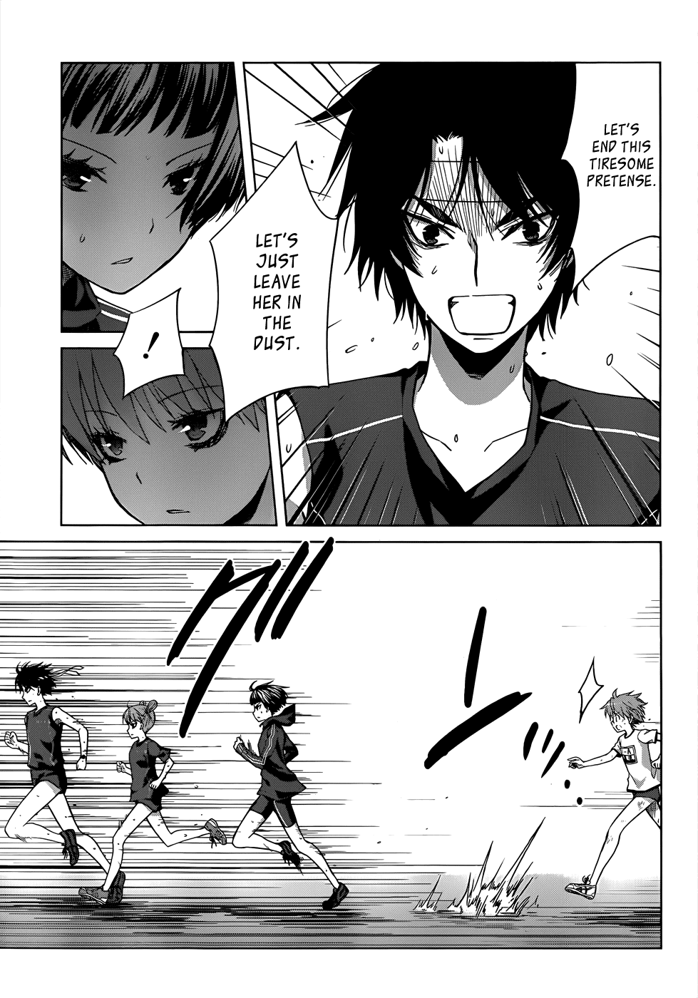 Gunjou (KIRIHARA Idumi) Chapter 14.2 page 19 - Chapter 14 v2 : Run-14 I'm Not Gonna Lose---- No Way I'm Losiiing---!!