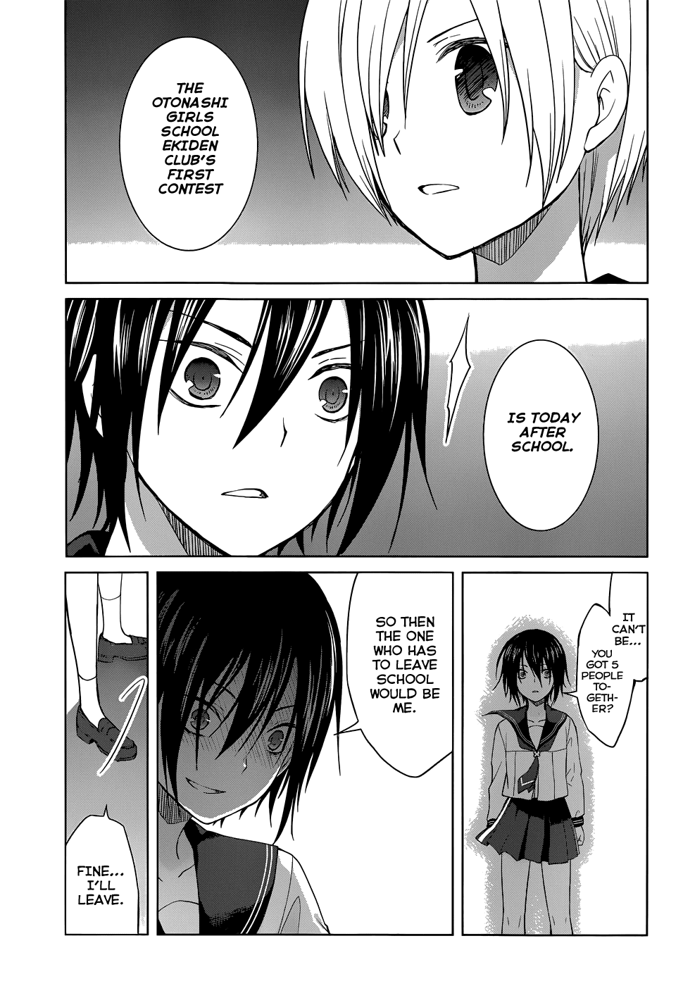Gunjou (KIRIHARA Idumi) Chapter 26.2 page 21 - Chapter 26 v2 : Run-26 The Otonashi Girls School Ekiden Club's First Contest is To...