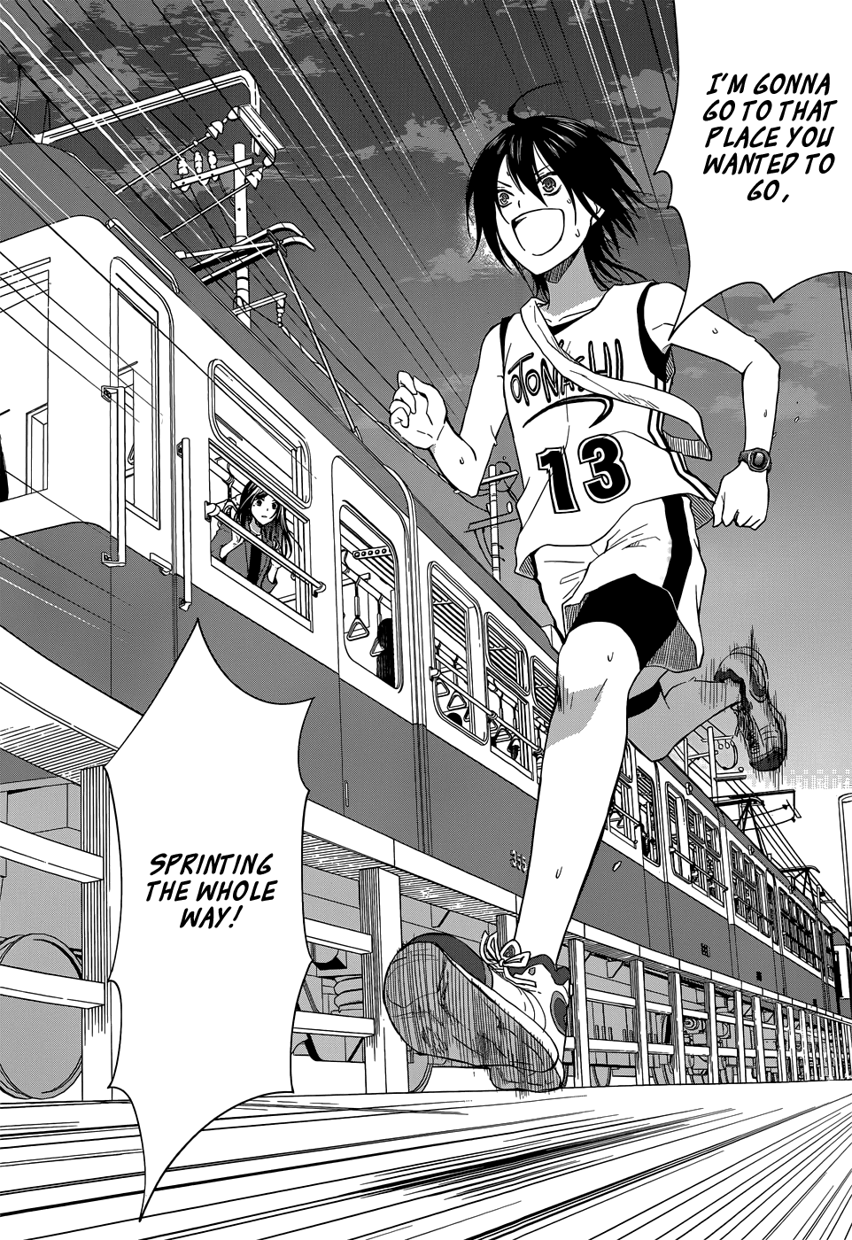 Gunjou (KIRIHARA Idumi) Chapter 30.2 page 11 - Chapter 30 v2 : Run-30 Let's go running, Sensei, to that place! [End]
