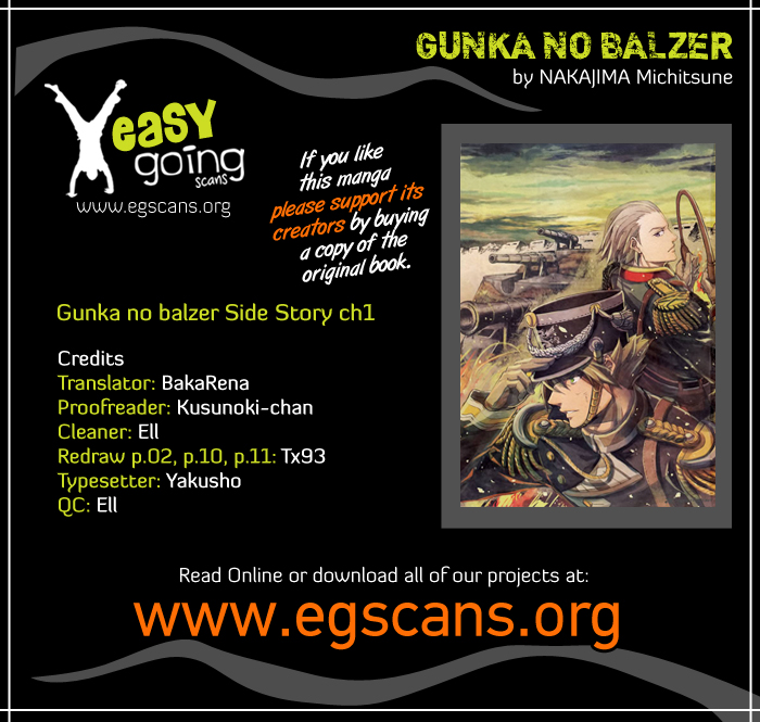 Gunka no Baltzar Gaiden - Yuukoku no Liebknecht Chapter 1.2 page 1 - Chapter 1 v2 : The Experiment Begins