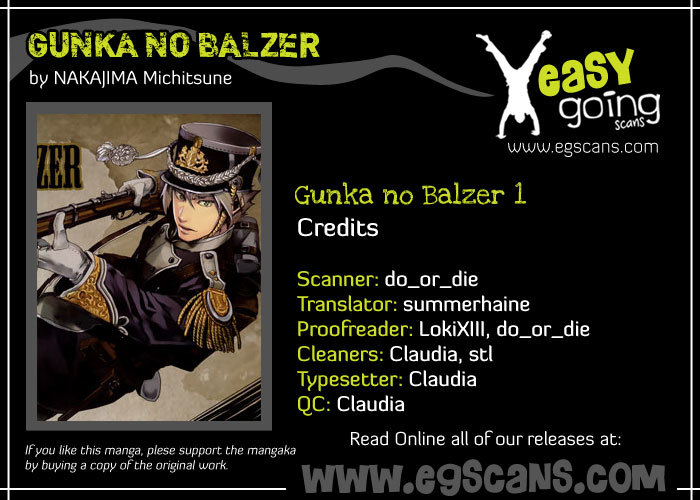 Gunka no Baltzar Chapter 1 page 1 - Chapter 1: The Beauty of the Battlefield
