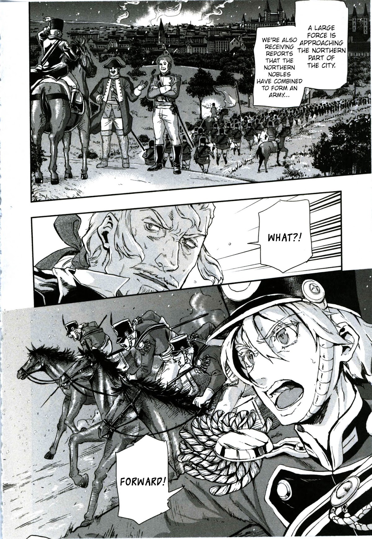 Gunka no Baltzar Chapter 55 page 12 - Chapter 55: Friends on Horseback