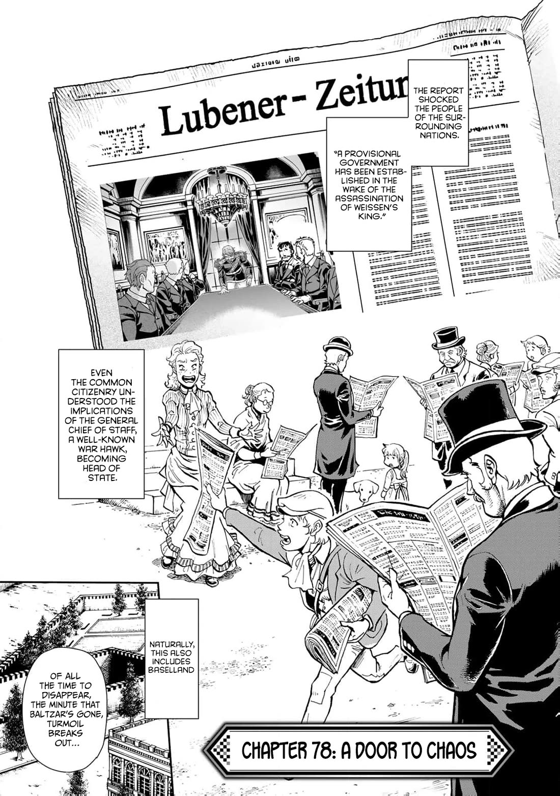 Gunka no Baltzar Chapter 78 page 1 - Chapter 78: A Door To Chaos