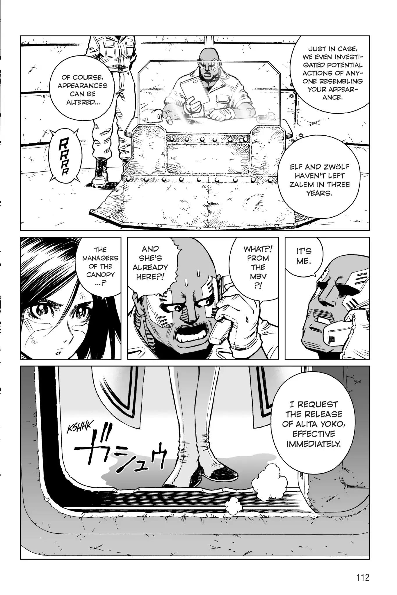 Gunnm Mars Chronicle Chapter 10 page 13 - Chapter 10: Bombproof Armored Interrogation Cell