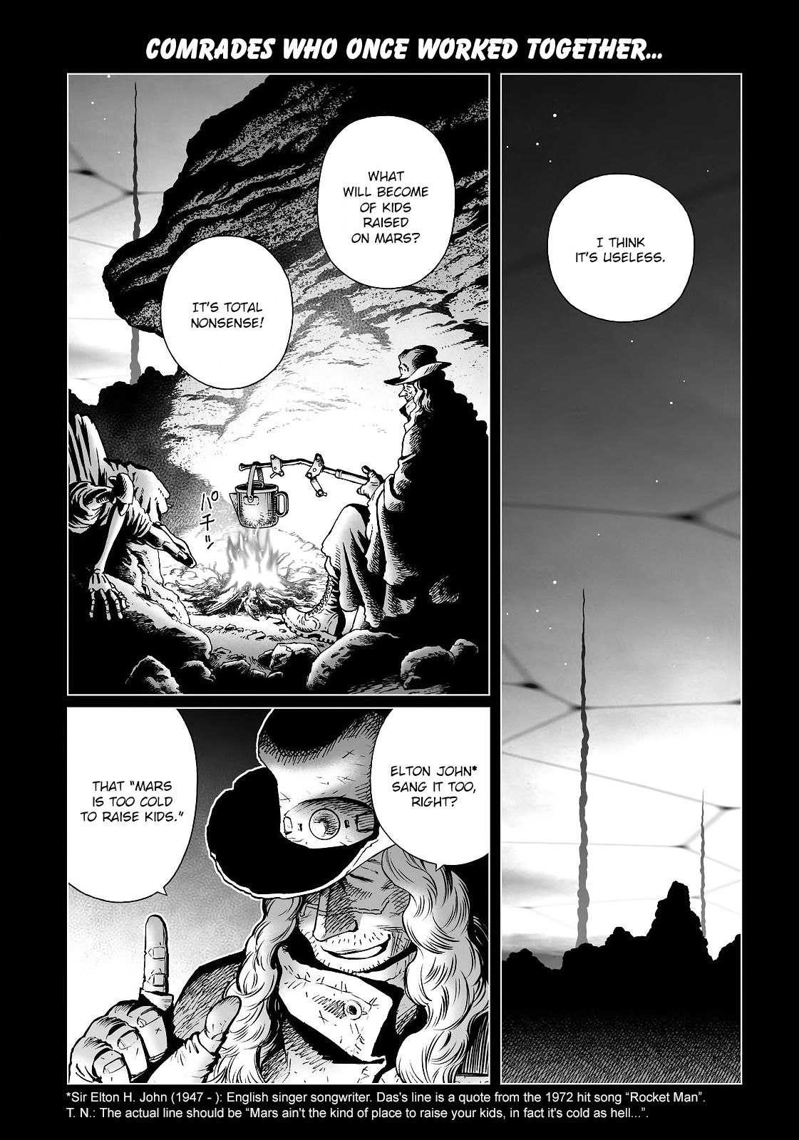 Gunnm Mars Chronicle Chapter 27.2 page 3 - Chapter 27.2: Elton John Sang Like That (Part 2)