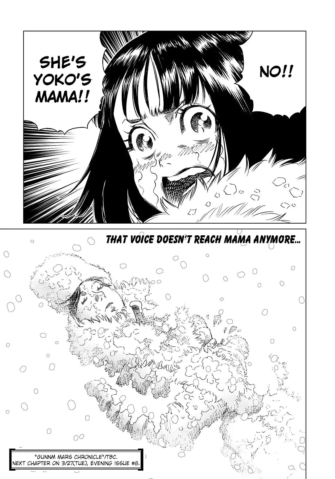 Gunnm Mars Chronicle Chapter 28.2 page 17 - Chapter 28.2: Log_28 (Part 2) - Even So, Mama Loves You