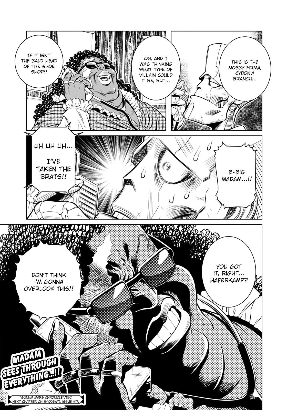 Gunnm Mars Chronicle Chapter 33.1 page 15 - Chapter 33.1: Big Madame (First Part)