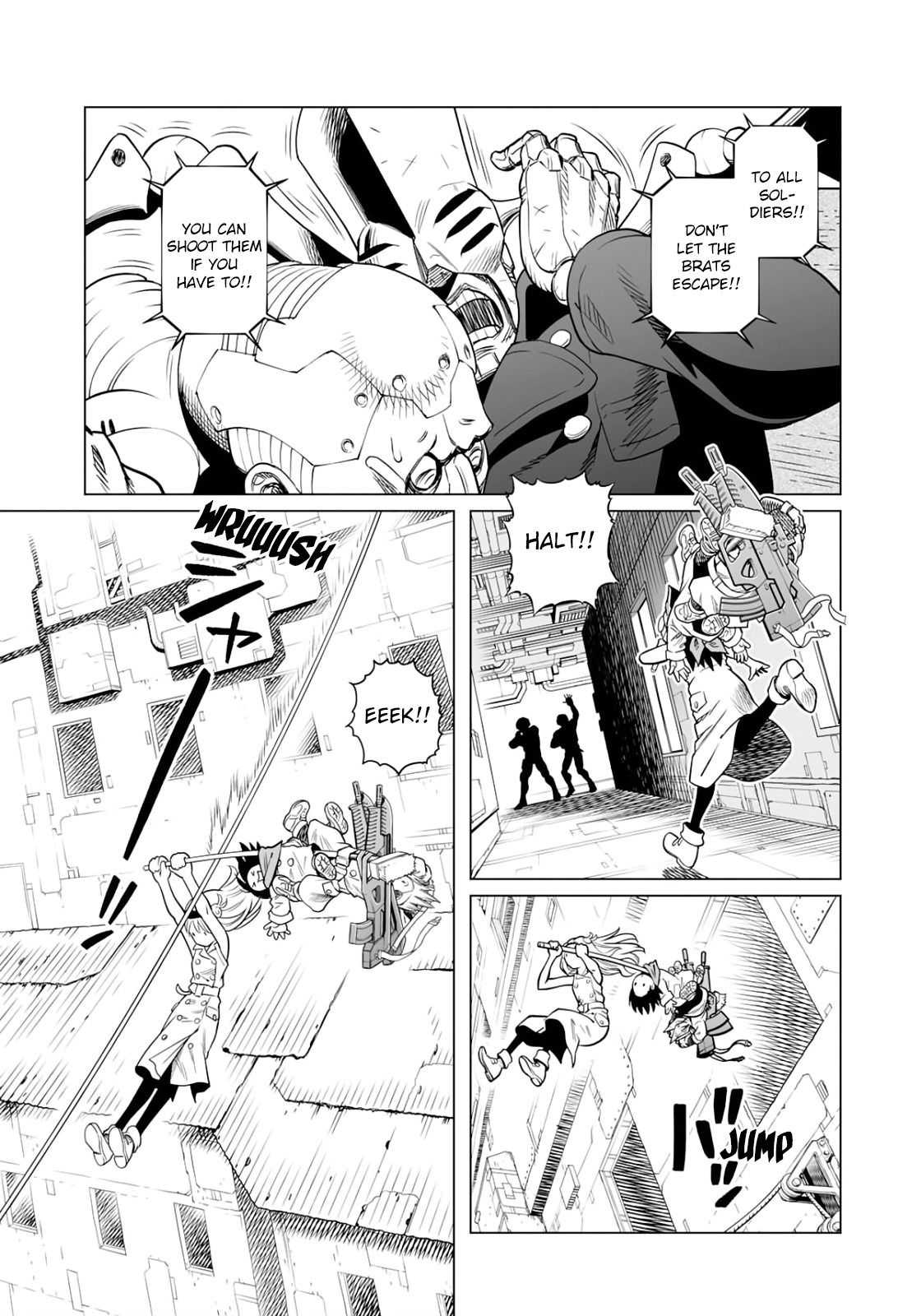 Gunnm Mars Chronicle Chapter 35.1 page 12 - Chapter 35.1: War Is Firepower (Part 1)