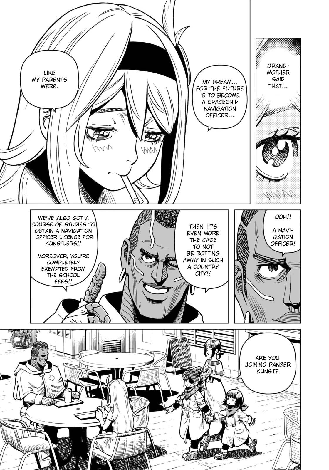 Gunnm Mars Chronicle Chapter 40.2 page 12 - Chapter 40.2: Panzer Kunst's Allurement (Part 2)