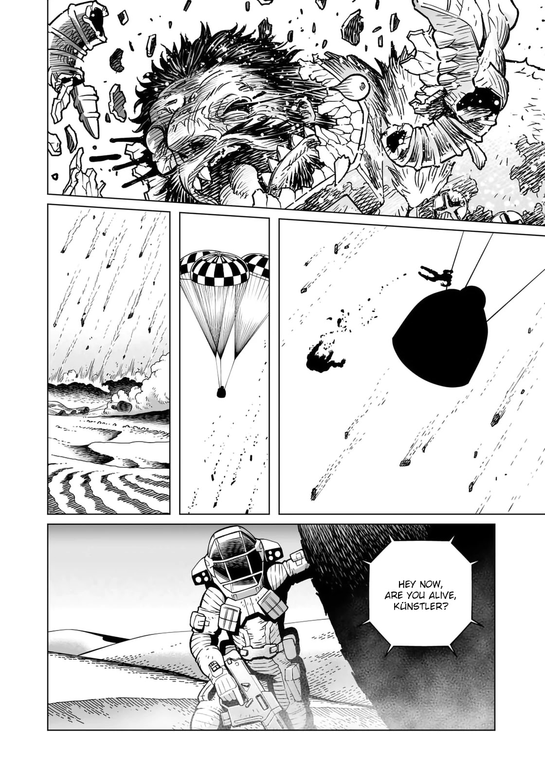 Gunnm Mars Chronicle Chapter 42.2 page 15 - Chapter 42.2: The Connection with the Pirate Guy (Second Part)