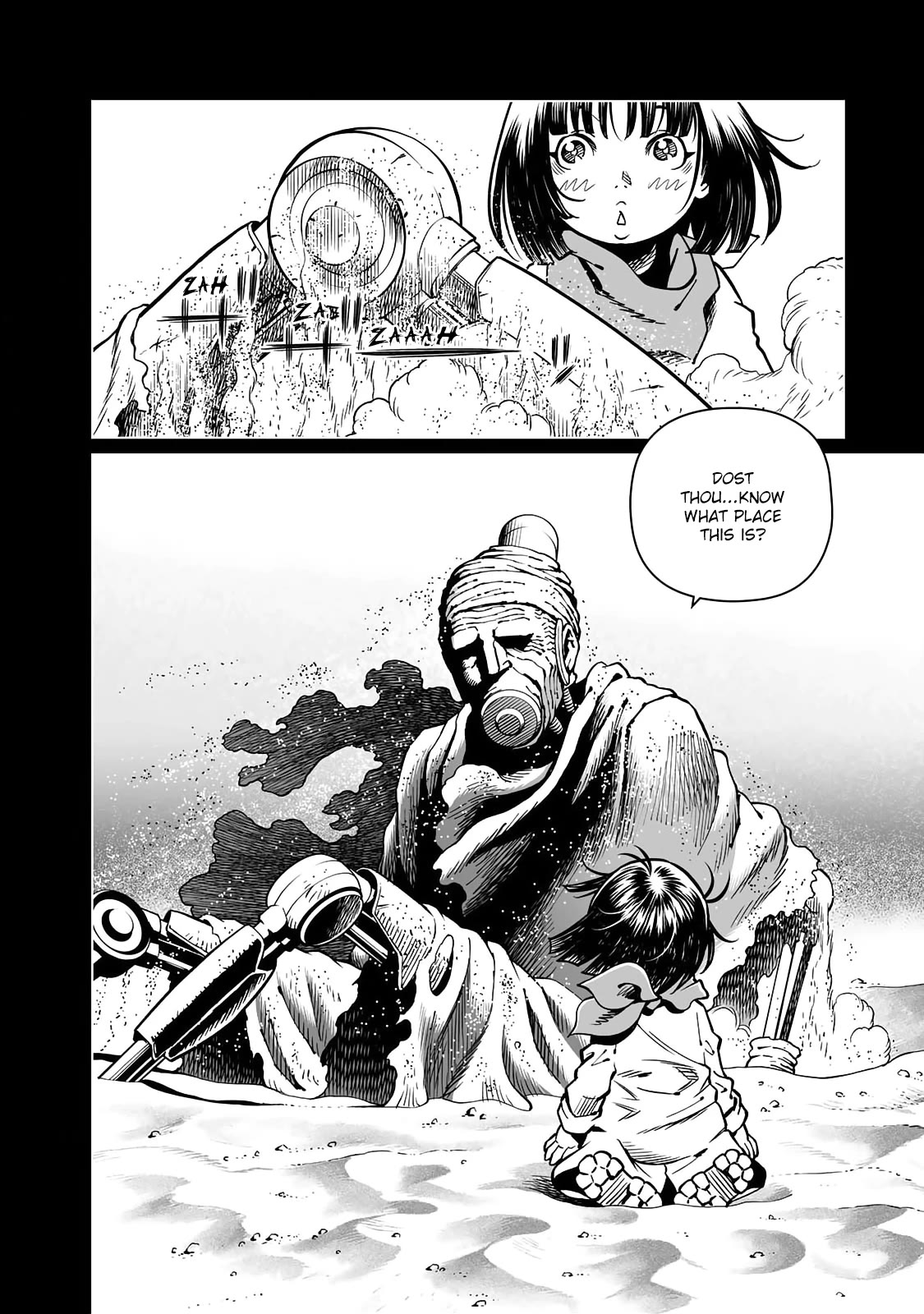 Gunnm Mars Chronicle Chapter 48.2 page 14 - Chapter 48.2: Brechen Schlagen! (Second Part)