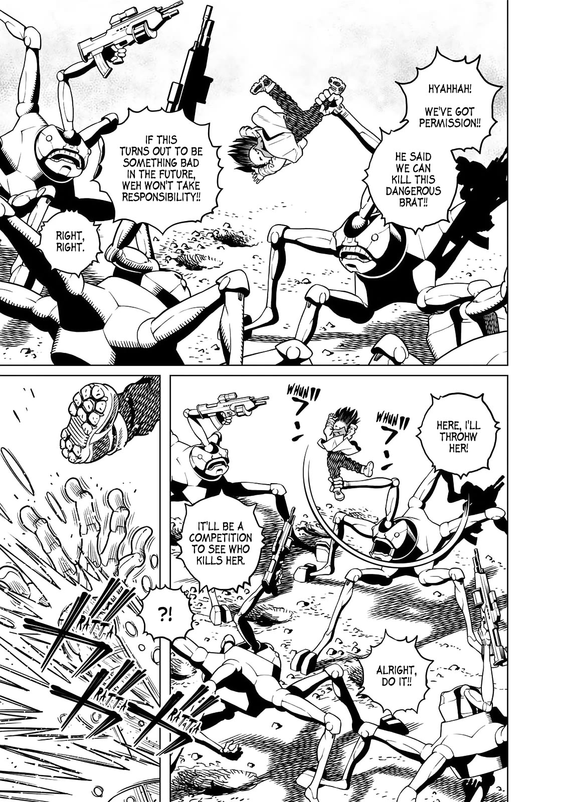 Gunnm Mars Chronicle Chapter 49.1 page 14 - Chapter 49.1: A Praying Mantis Mindset (First Part)