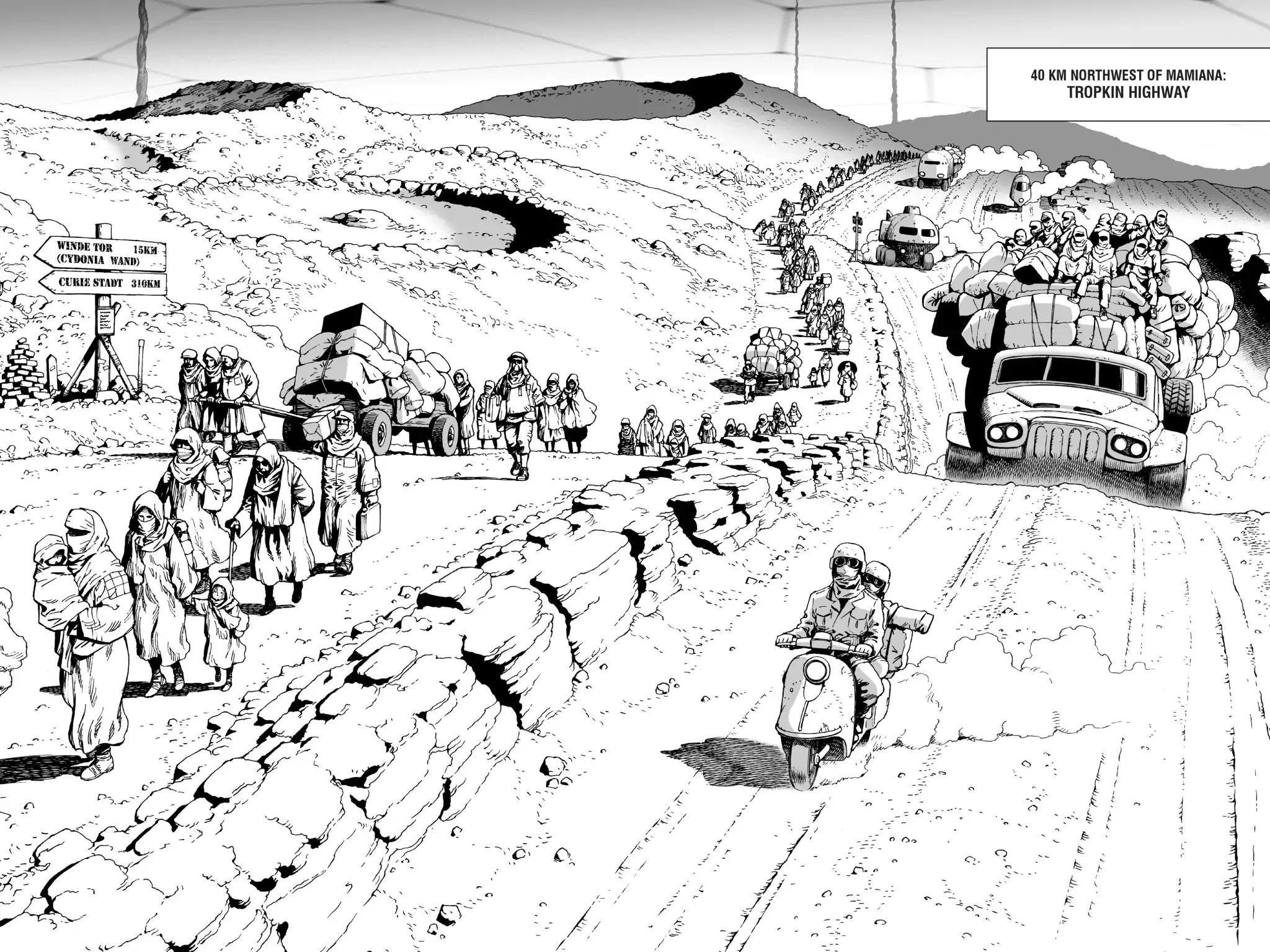 Gunnm Mars Chronicle Chapter 5 page 12 - Chapter 5: The Trail Of Refugees