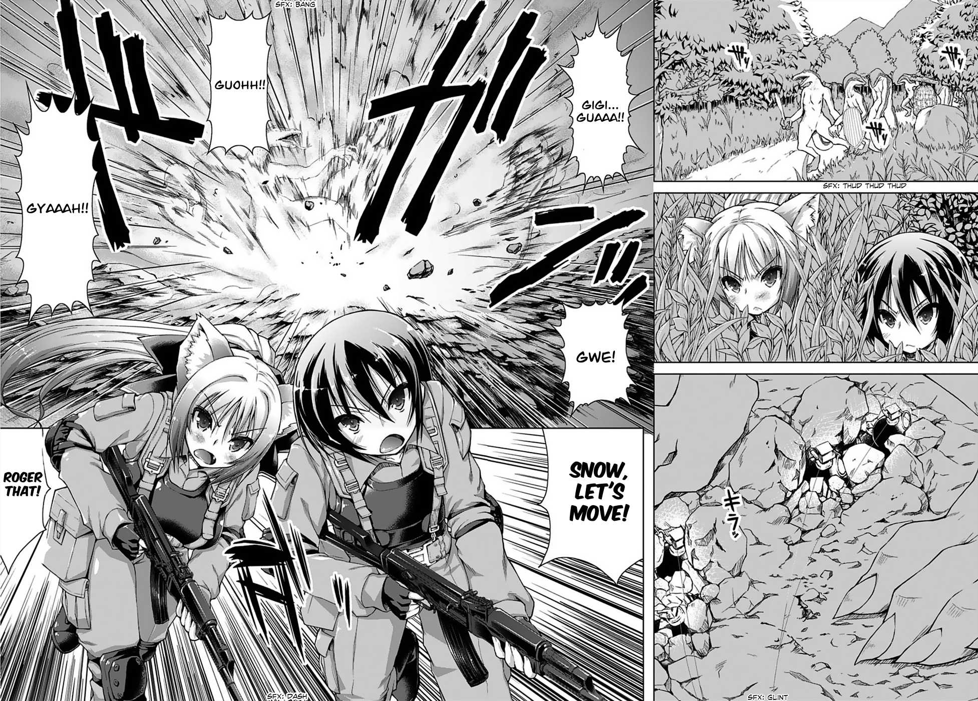 Gunota ga Mahou Sekai ni Tensei Shitara, Gendai Heiki de Guntai Harem o Tsukucchaimashita!? Chapter 1 page 10 - Chapter 1