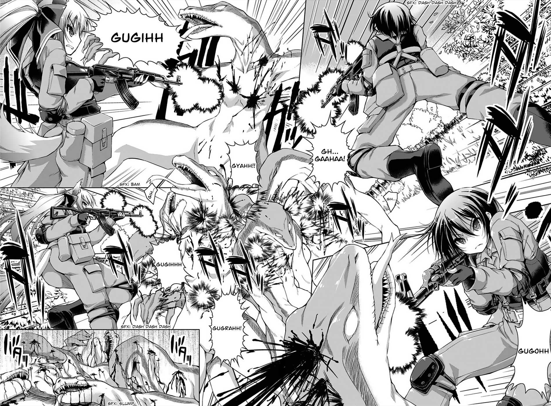 Gunota ga Mahou Sekai ni Tensei Shitara, Gendai Heiki de Guntai Harem o Tsukucchaimashita!? Chapter 1 page 11 - Chapter 1