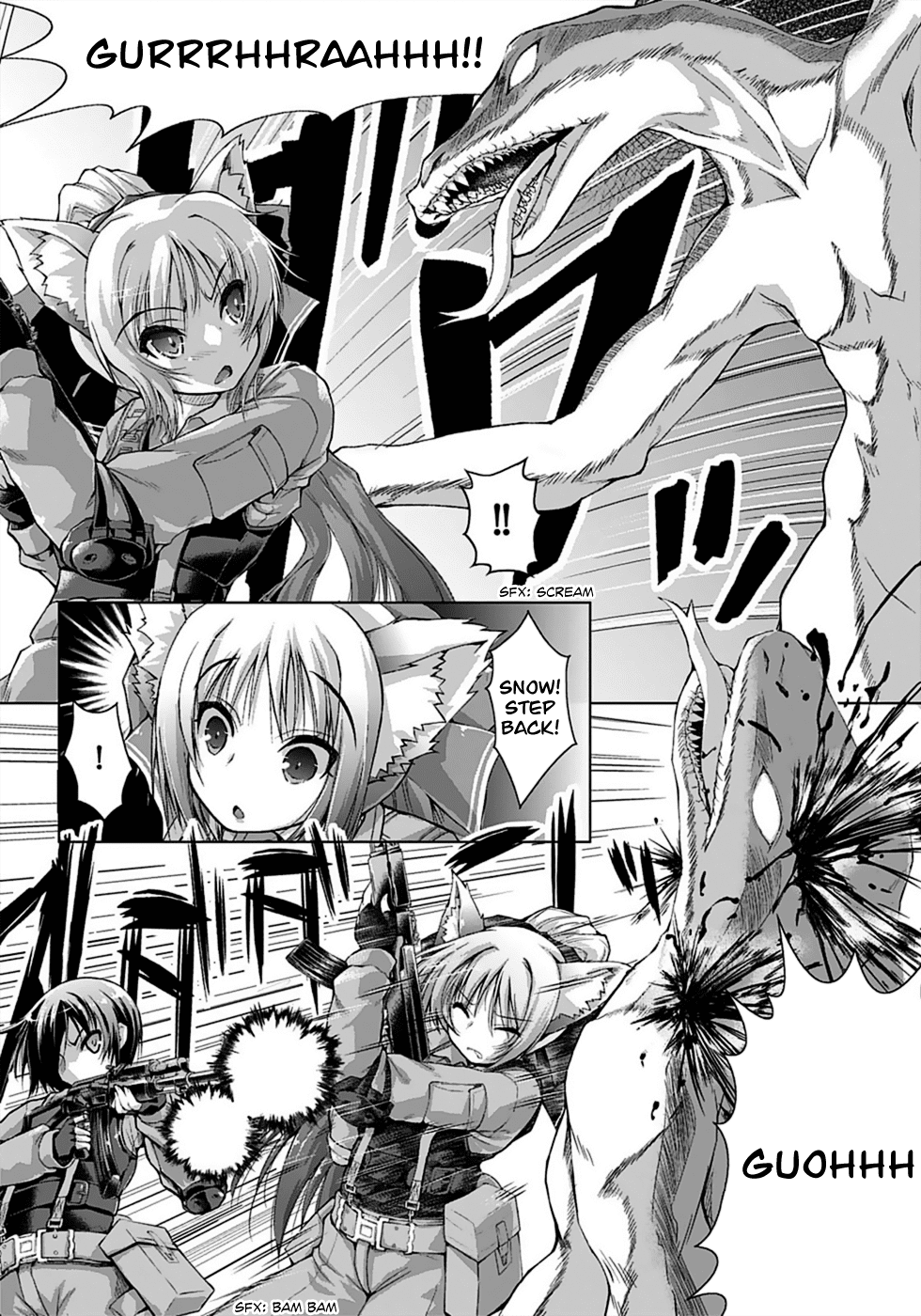 Gunota ga Mahou Sekai ni Tensei Shitara, Gendai Heiki de Guntai Harem o Tsukucchaimashita!? Chapter 1 page 12 - Chapter 1