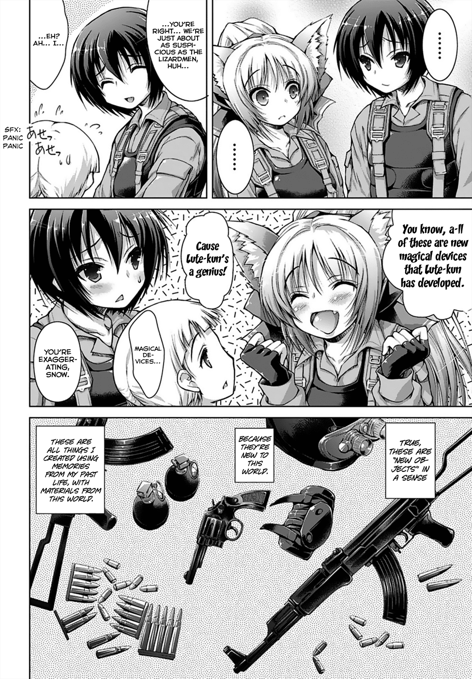 Gunota ga Mahou Sekai ni Tensei Shitara, Gendai Heiki de Guntai Harem o Tsukucchaimashita!? Chapter 1 page 18 - Chapter 1