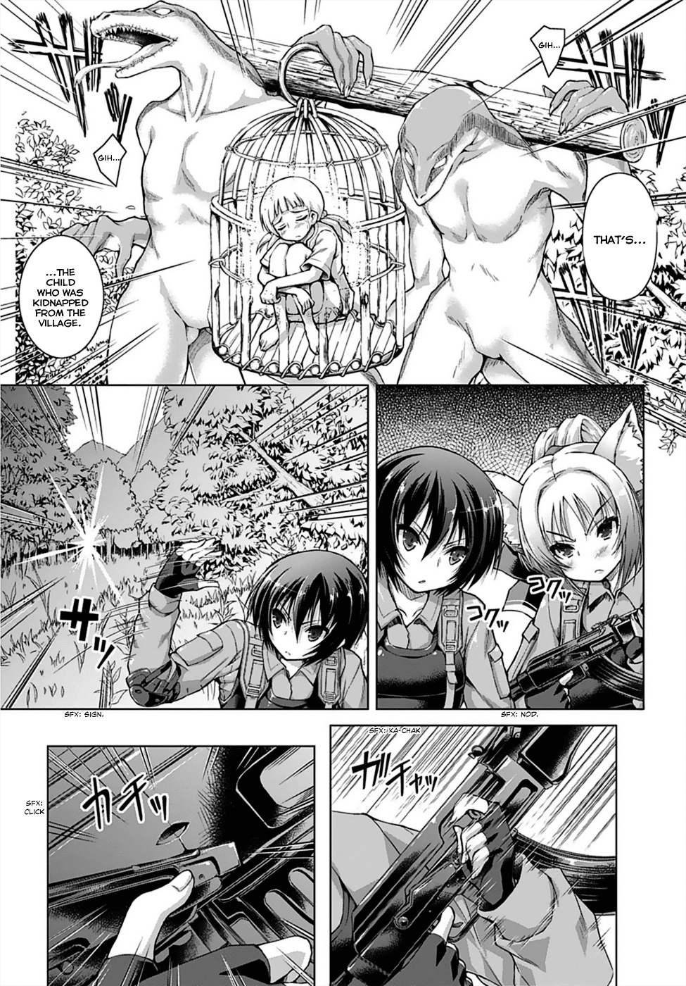 Gunota ga Mahou Sekai ni Tensei Shitara, Gendai Heiki de Guntai Harem o Tsukucchaimashita!? Chapter 1 page 9 - Chapter 1