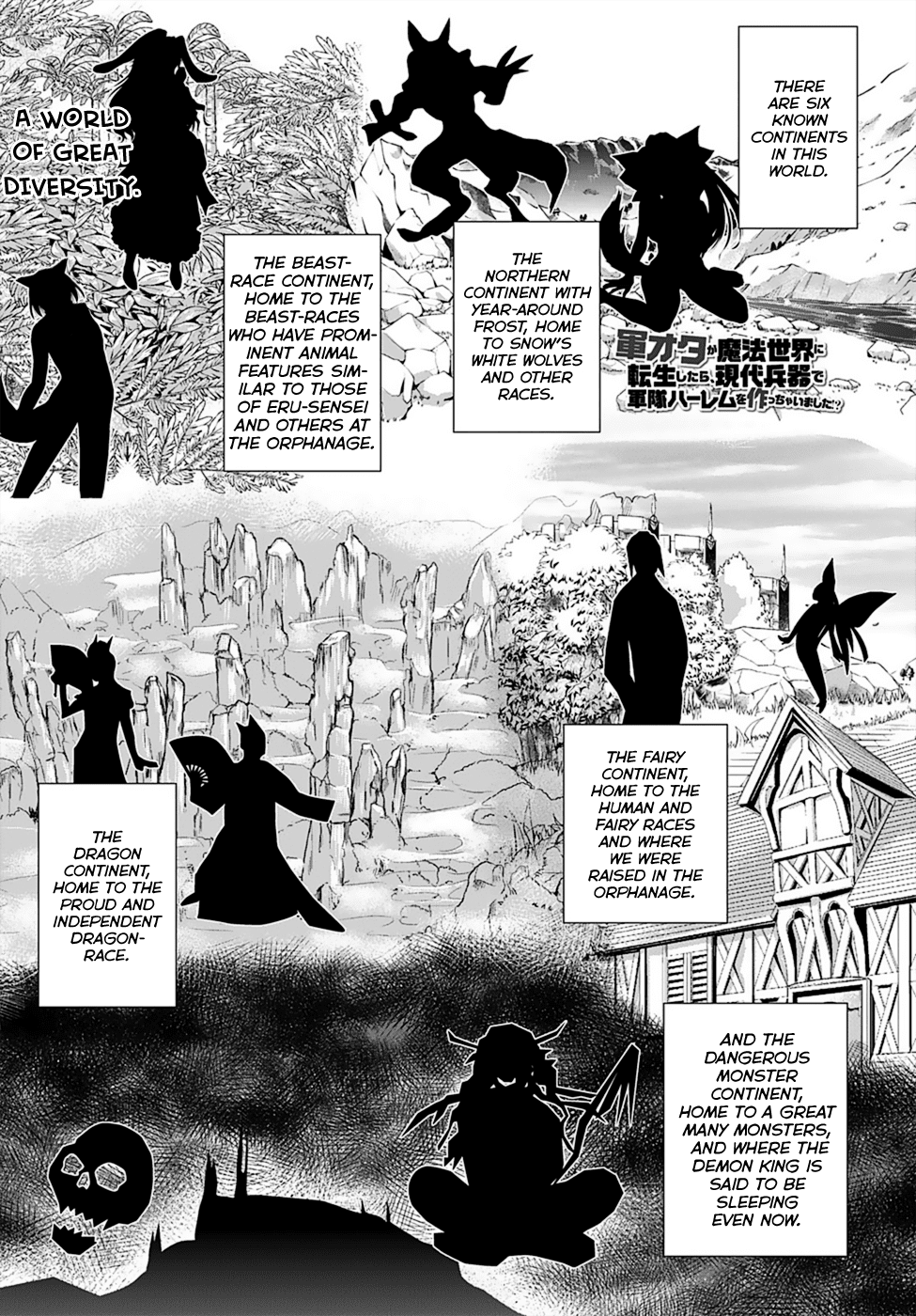 Gunota ga Mahou Sekai ni Tensei Shitara, Gendai Heiki de Guntai Harem o Tsukucchaimashita!? Chapter 12 page 5 - Chapter 12