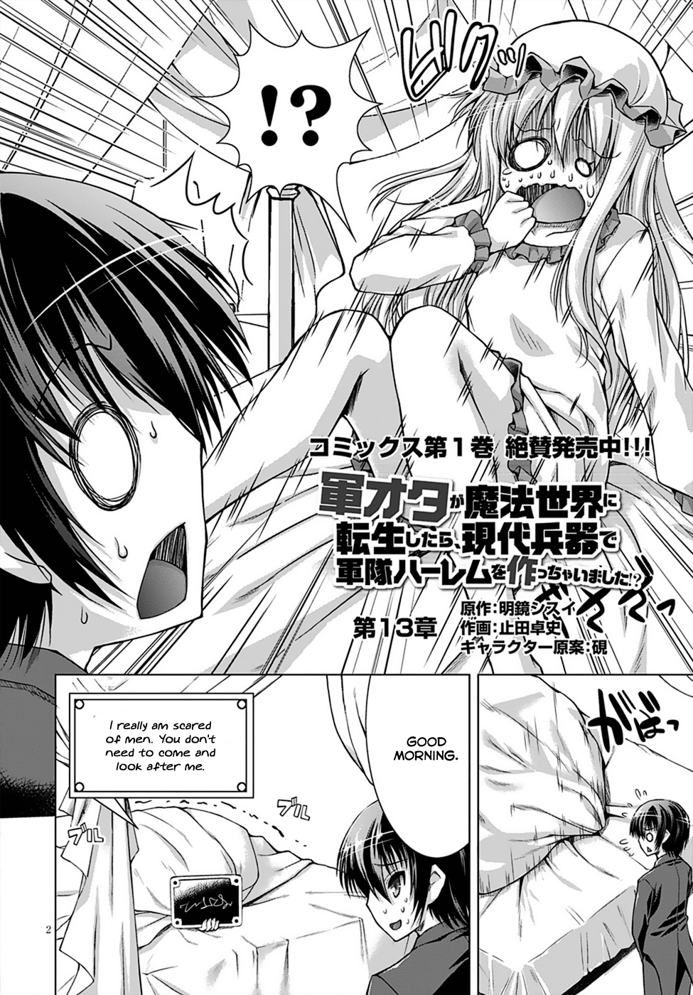 Gunota ga Mahou Sekai ni Tensei Shitara, Gendai Heiki de Guntai Harem o Tsukucchaimashita!? Chapter 13 page 5 - Chapter 13