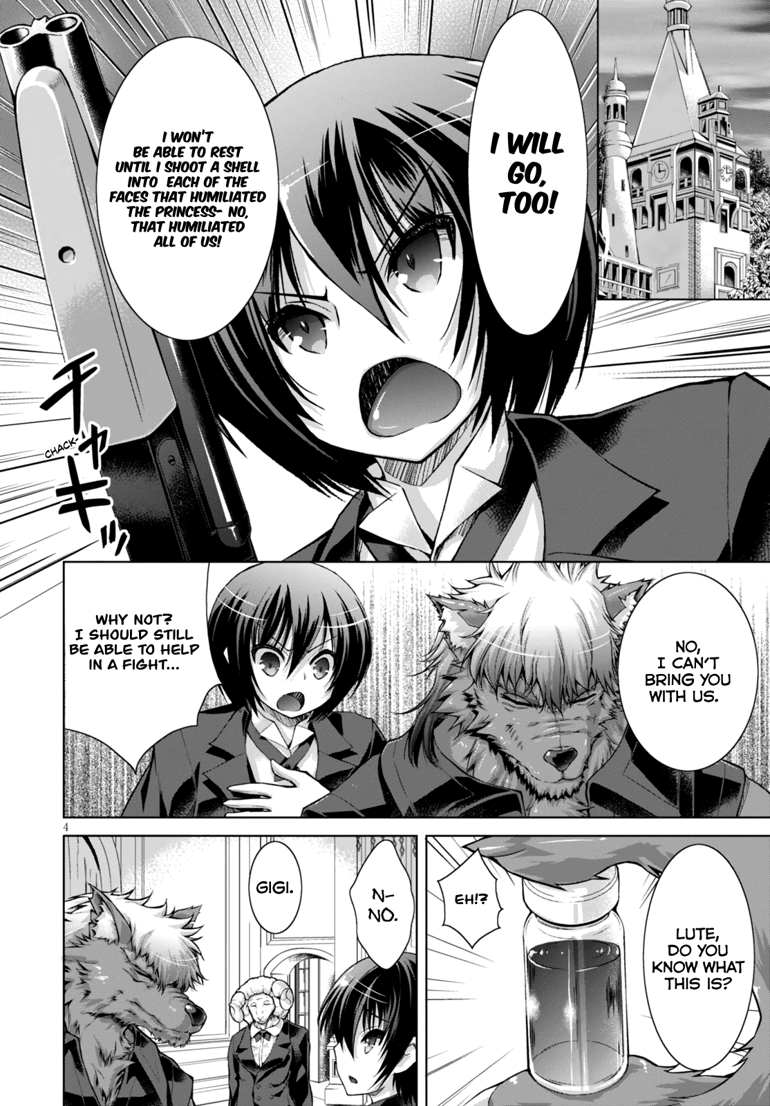 Gunota ga Mahou Sekai ni Tensei Shitara, Gendai Heiki de Guntai Harem o Tsukucchaimashita!? Chapter 16 page 4 - Chapter 16
