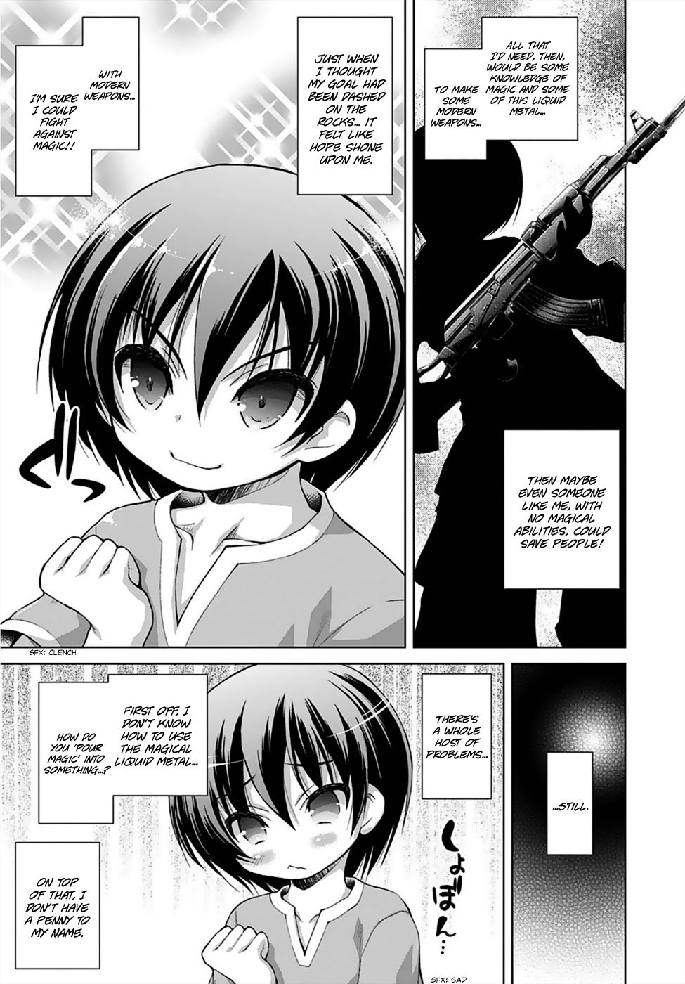 Gunota ga Mahou Sekai ni Tensei Shitara, Gendai Heiki de Guntai Harem o Tsukucchaimashita!? Chapter 2 page 12 - Chapter 2
