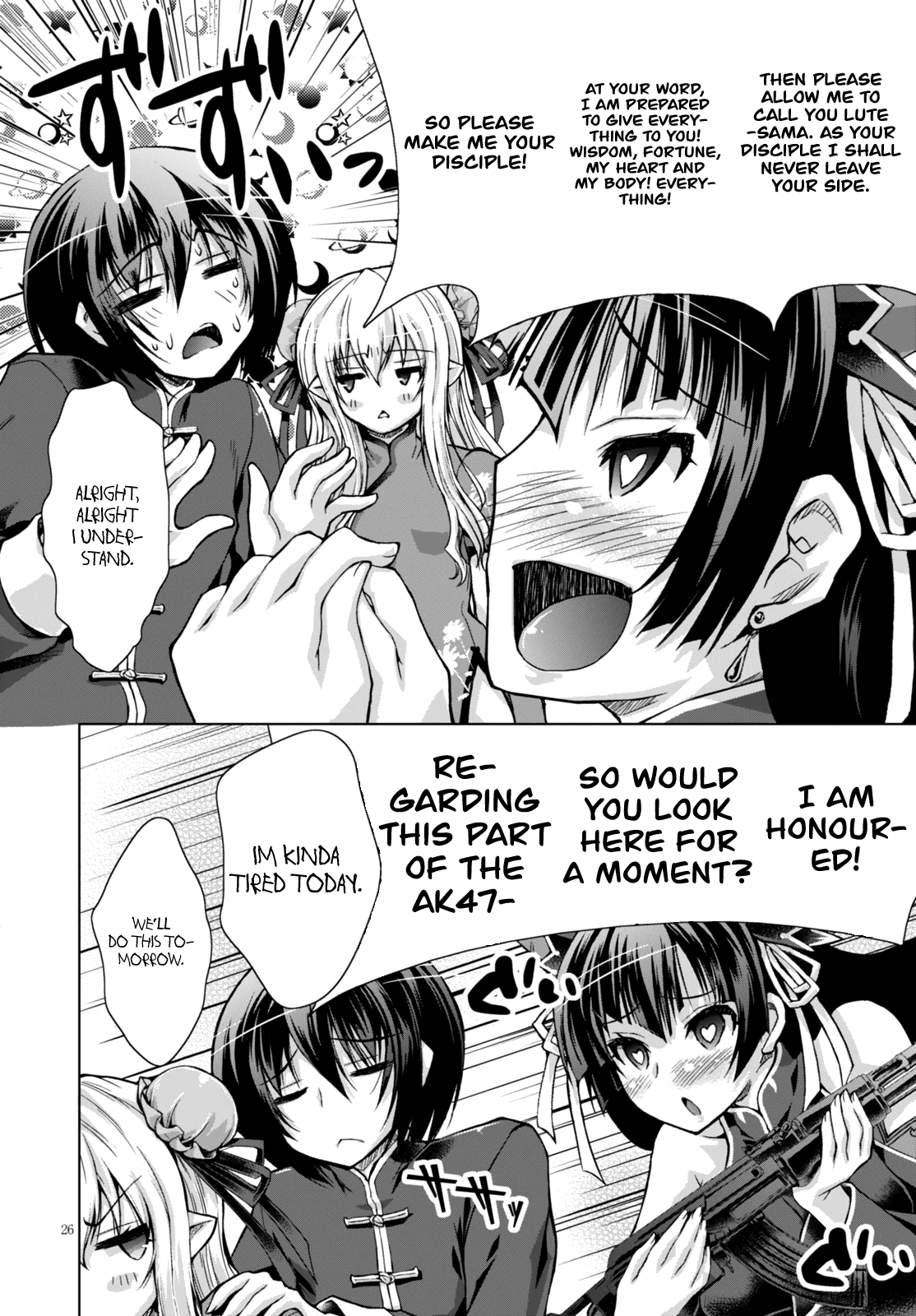 Gunota ga Mahou Sekai ni Tensei Shitara, Gendai Heiki de Guntai Harem o Tsukucchaimashita!? Chapter 20 page 27 - Chapter 20