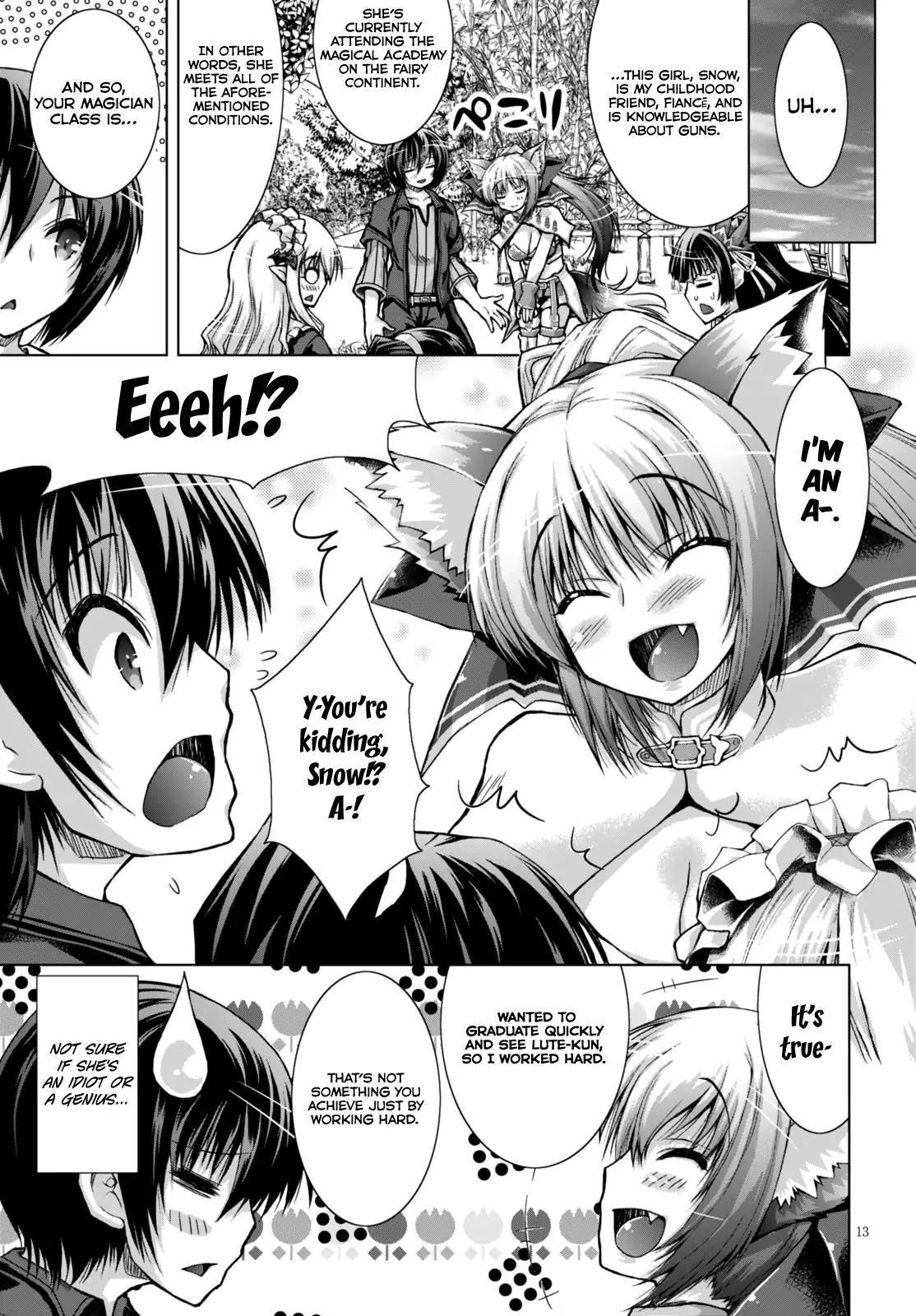 Gunota ga Mahou Sekai ni Tensei Shitara, Gendai Heiki de Guntai Harem o Tsukucchaimashita!? Chapter 21 page 14 - Chapter 21