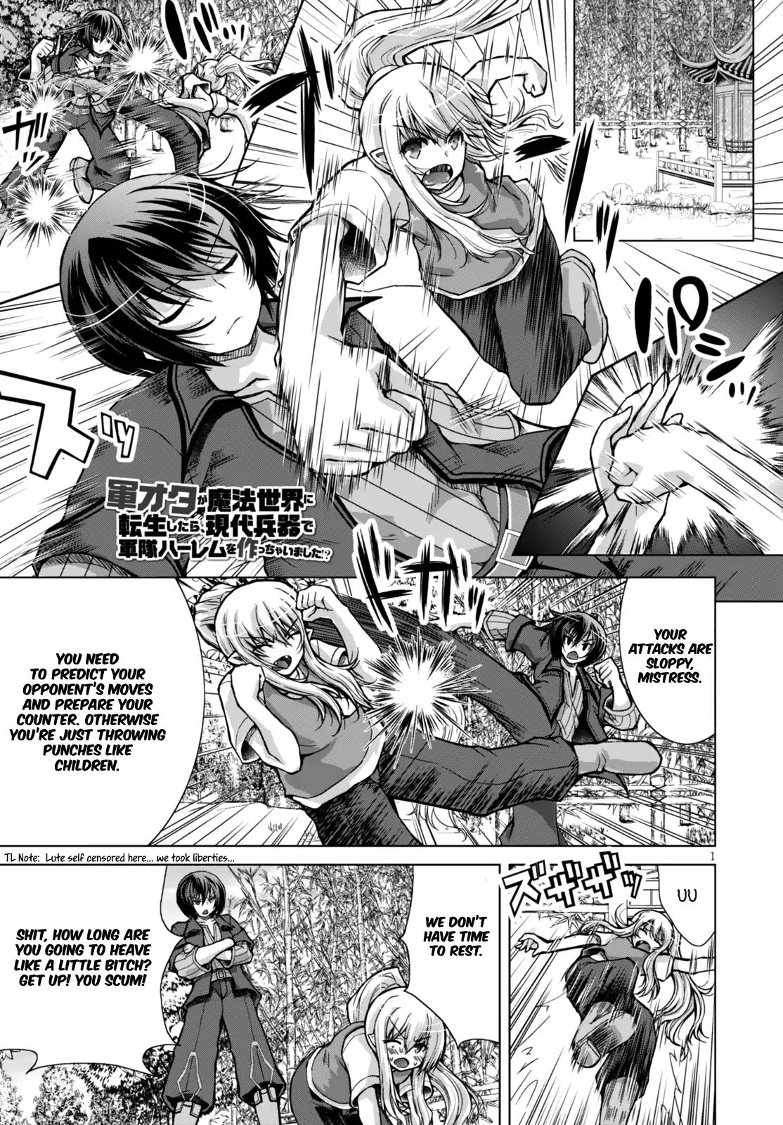 Gunota ga Mahou Sekai ni Tensei Shitara, Gendai Heiki de Guntai Harem o Tsukucchaimashita!? Chapter 21 page 3 - Chapter 21