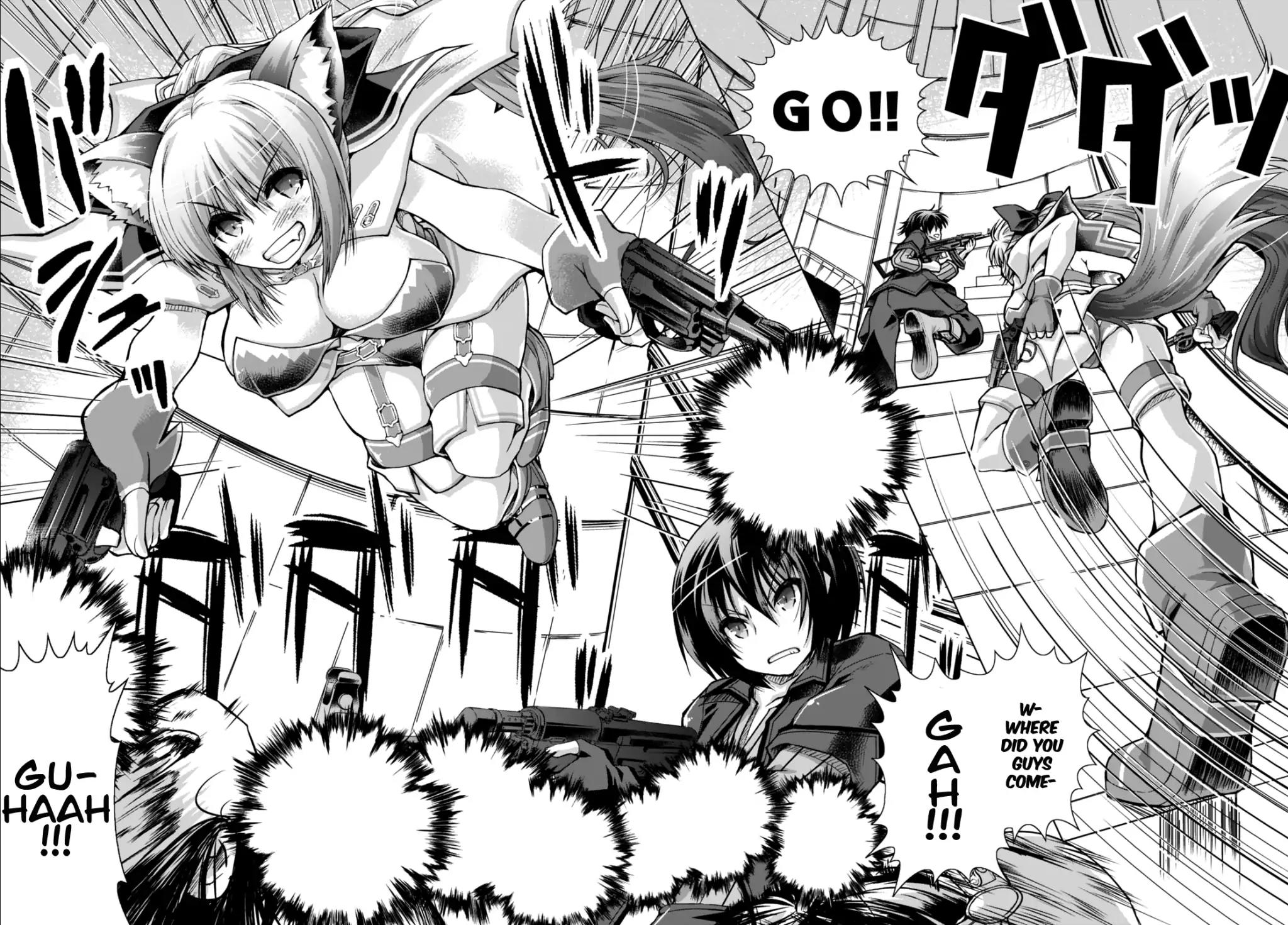 Gunota ga Mahou Sekai ni Tensei Shitara, Gendai Heiki de Guntai Harem o Tsukucchaimashita!? Chapter 22 page 23 - Chapter 22