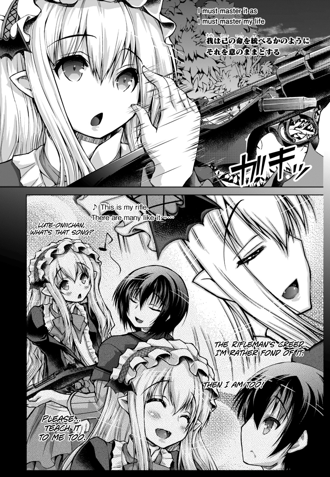Gunota ga Mahou Sekai ni Tensei Shitara, Gendai Heiki de Guntai Harem o Tsukucchaimashita!? Chapter 23 page 21 - Chapter 23