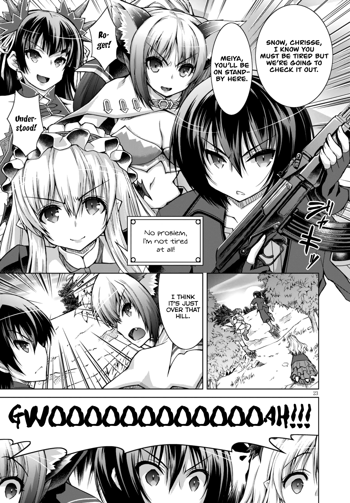 Gunota ga Mahou Sekai ni Tensei Shitara, Gendai Heiki de Guntai Harem o Tsukucchaimashita!? Chapter 27 page 24 - Chapter 27