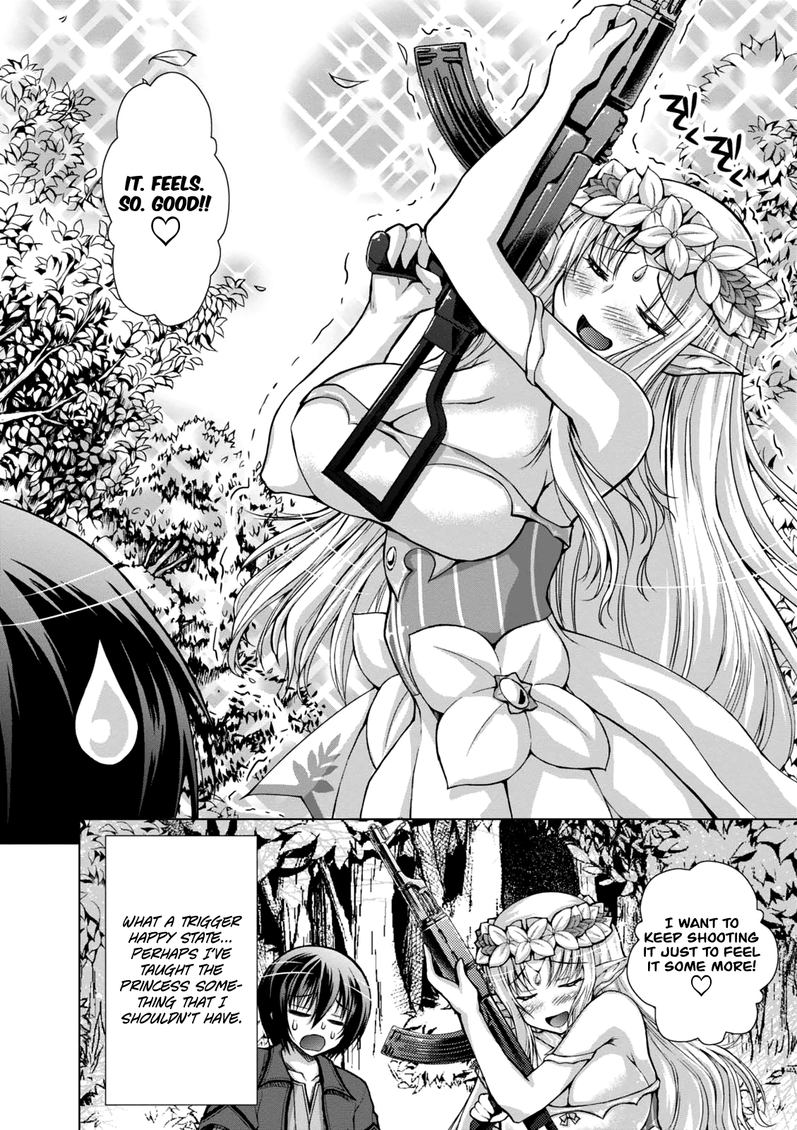 Gunota ga Mahou Sekai ni Tensei Shitara, Gendai Heiki de Guntai Harem o Tsukucchaimashita!? Chapter 31 page 4 - Chapter 31