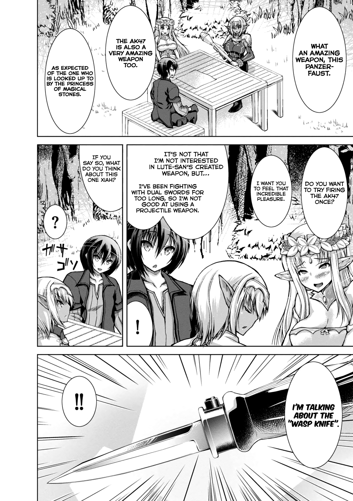 Gunota ga Mahou Sekai ni Tensei Shitara, Gendai Heiki de Guntai Harem o Tsukucchaimashita!? Chapter 31 page 8 - Chapter 31
