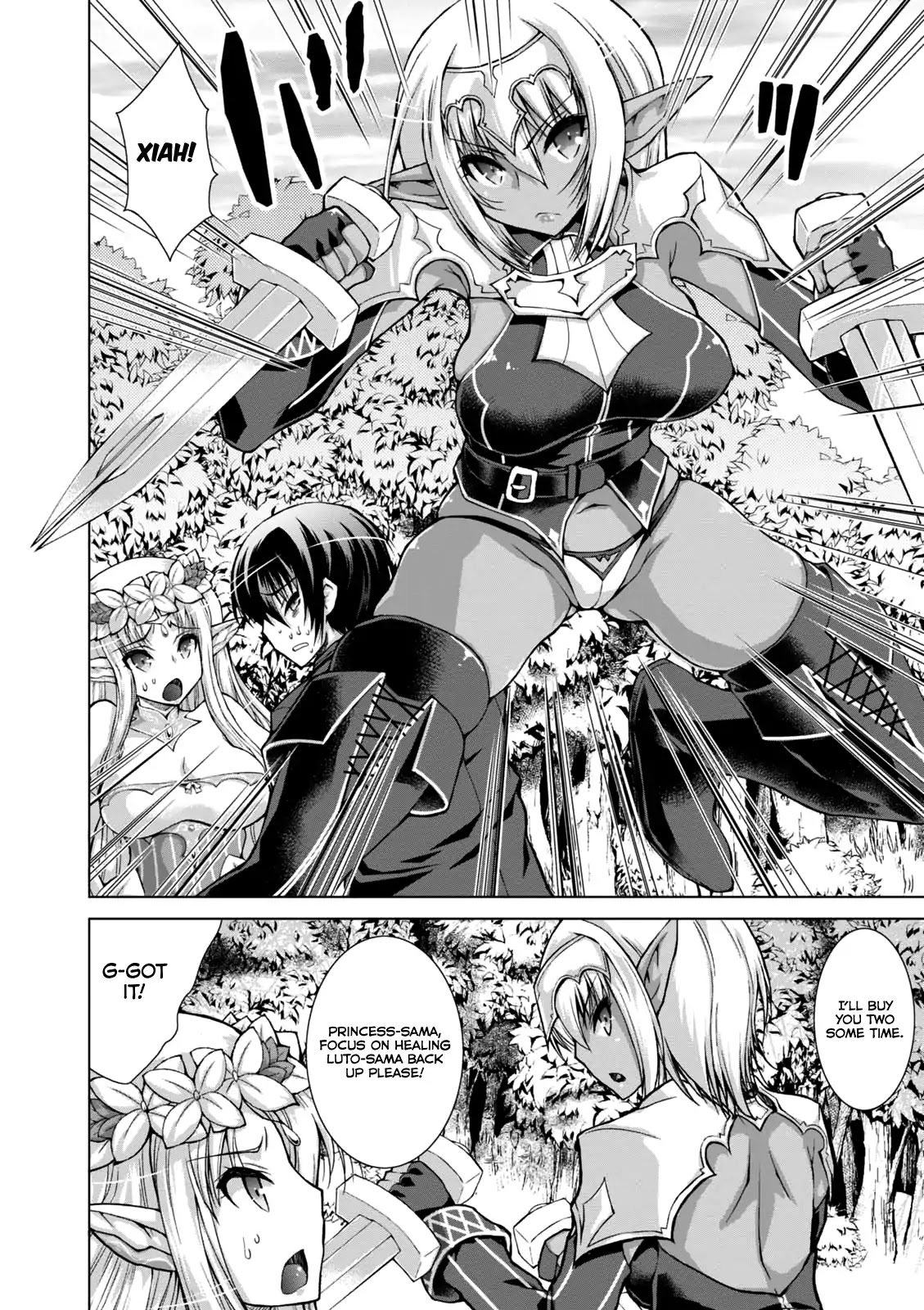 Gunota ga Mahou Sekai ni Tensei Shitara, Gendai Heiki de Guntai Harem o Tsukucchaimashita!? Chapter 32 page 5 - Chapter 32
