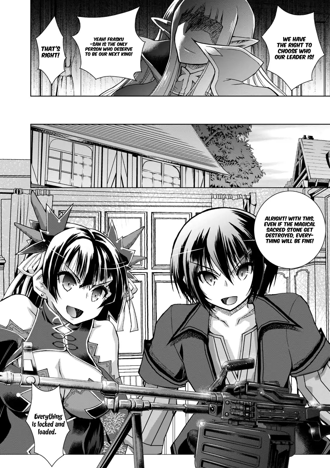 Gunota ga Mahou Sekai ni Tensei Shitara, Gendai Heiki de Guntai Harem o Tsukucchaimashita!? Chapter 33 page 6 - Chapter 33