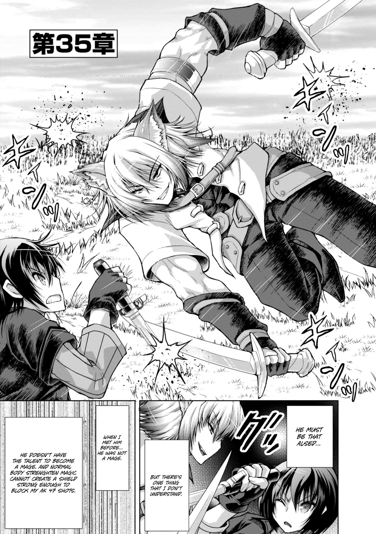 Gunota ga Mahou Sekai ni Tensei Shitara, Gendai Heiki de Guntai Harem o Tsukucchaimashita!? Chapter 35 page 3 - Chapter 35