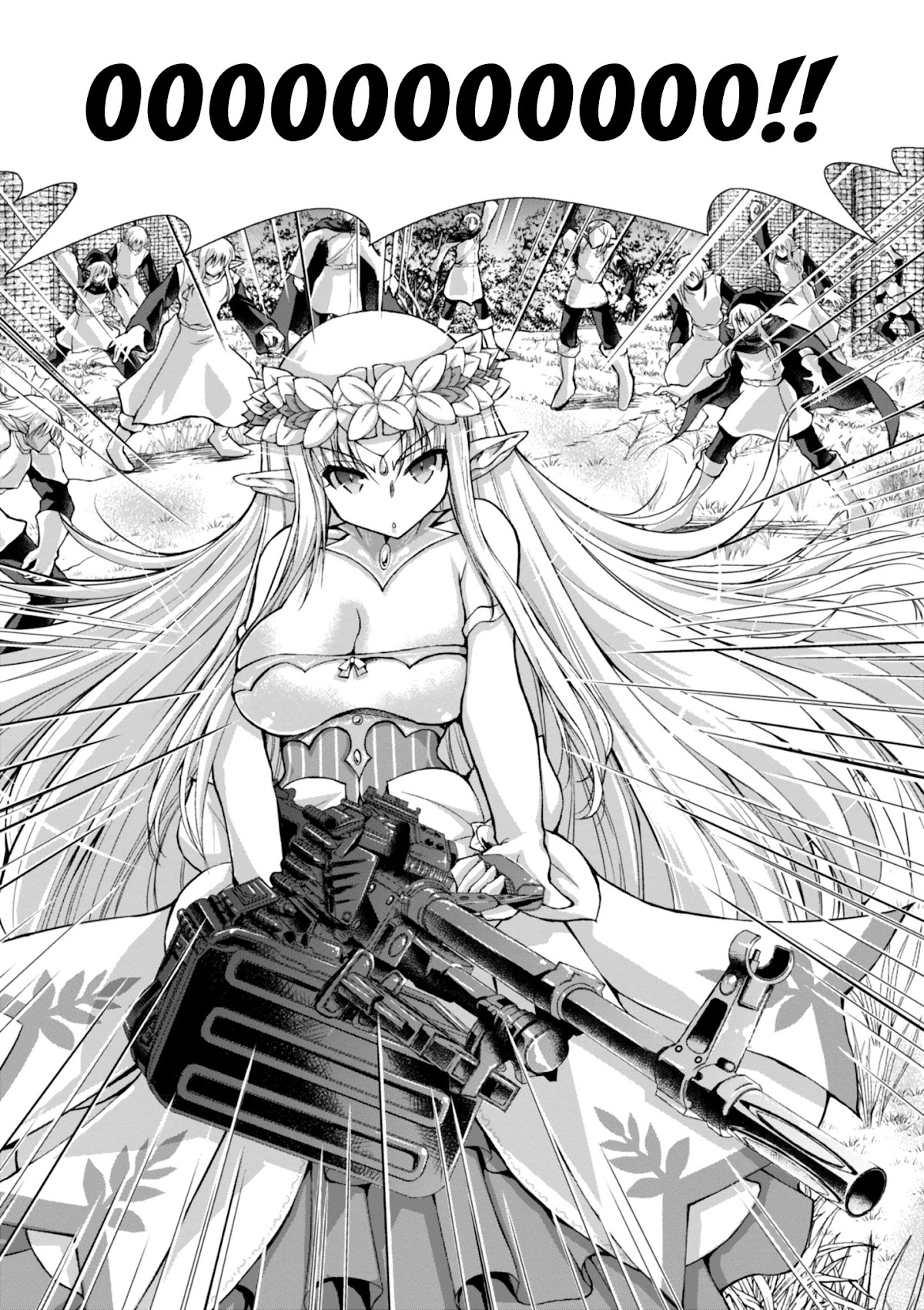 Gunota ga Mahou Sekai ni Tensei Shitara, Gendai Heiki de Guntai Harem o Tsukucchaimashita!? Chapter 37 page 23 - Chapter 37