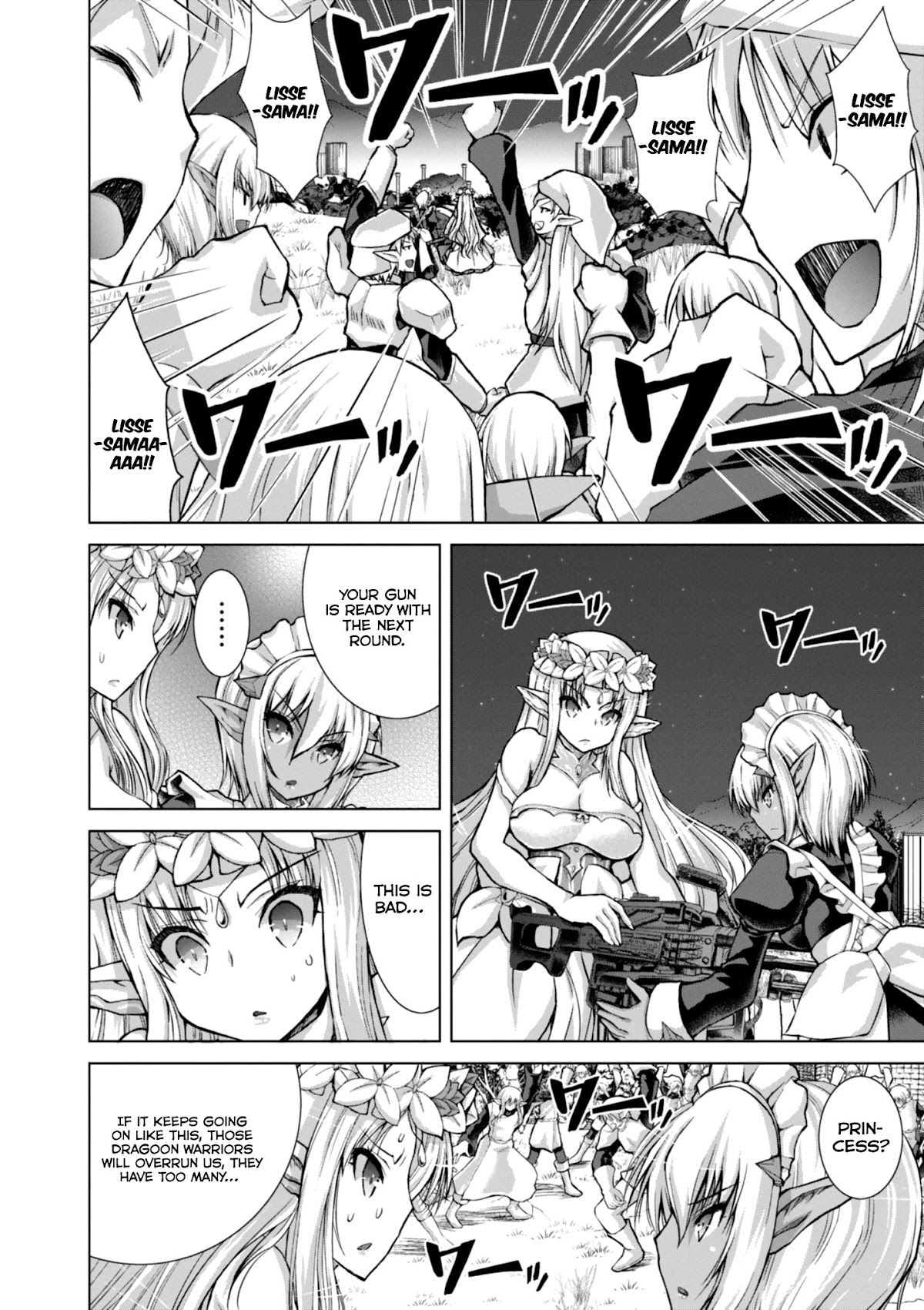 Gunota ga Mahou Sekai ni Tensei Shitara, Gendai Heiki de Guntai Harem o Tsukucchaimashita!? Chapter 37 page 24 - Chapter 37