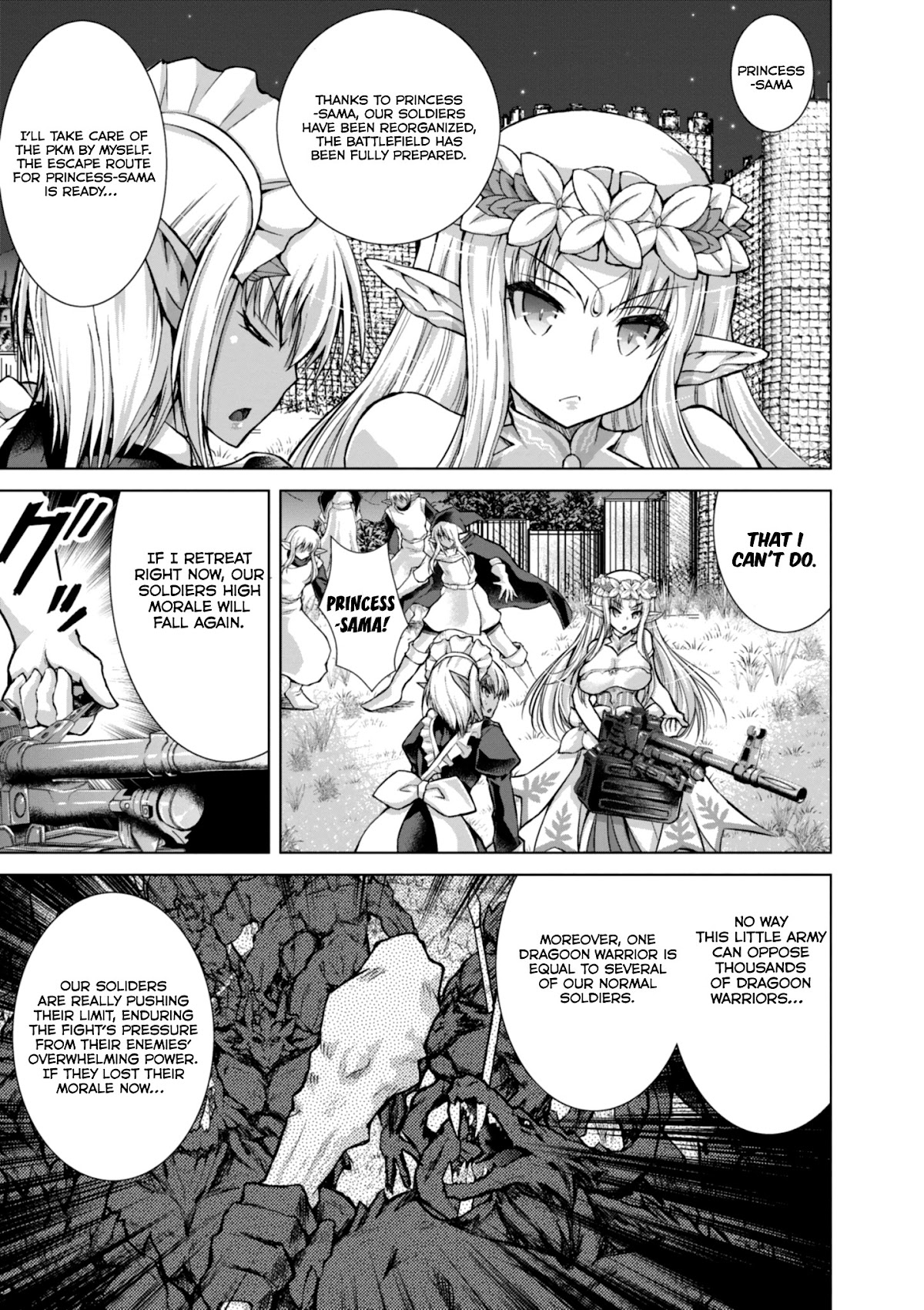 Gunota ga Mahou Sekai ni Tensei Shitara, Gendai Heiki de Guntai Harem o Tsukucchaimashita!? Chapter 37 page 27 - Chapter 37