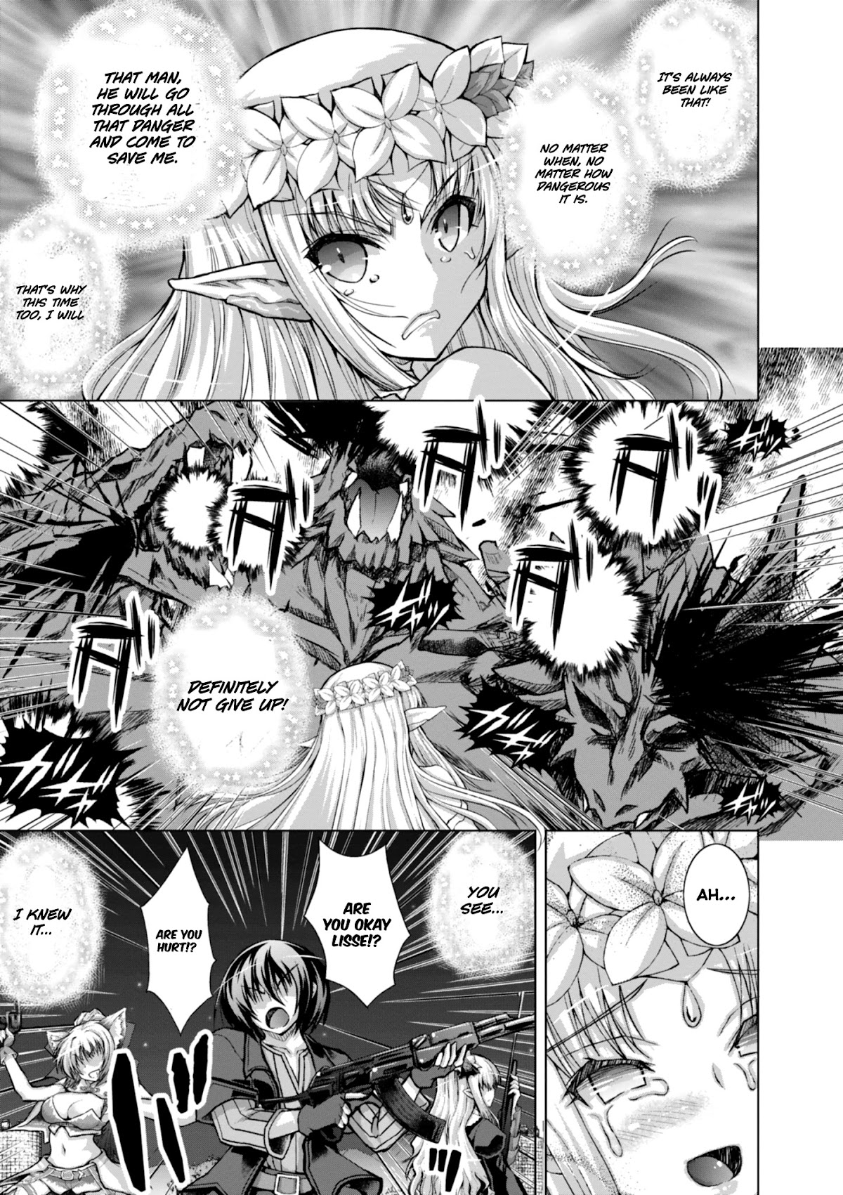 Gunota ga Mahou Sekai ni Tensei Shitara, Gendai Heiki de Guntai Harem o Tsukucchaimashita!? Chapter 39 page 23 - Chapter 39
