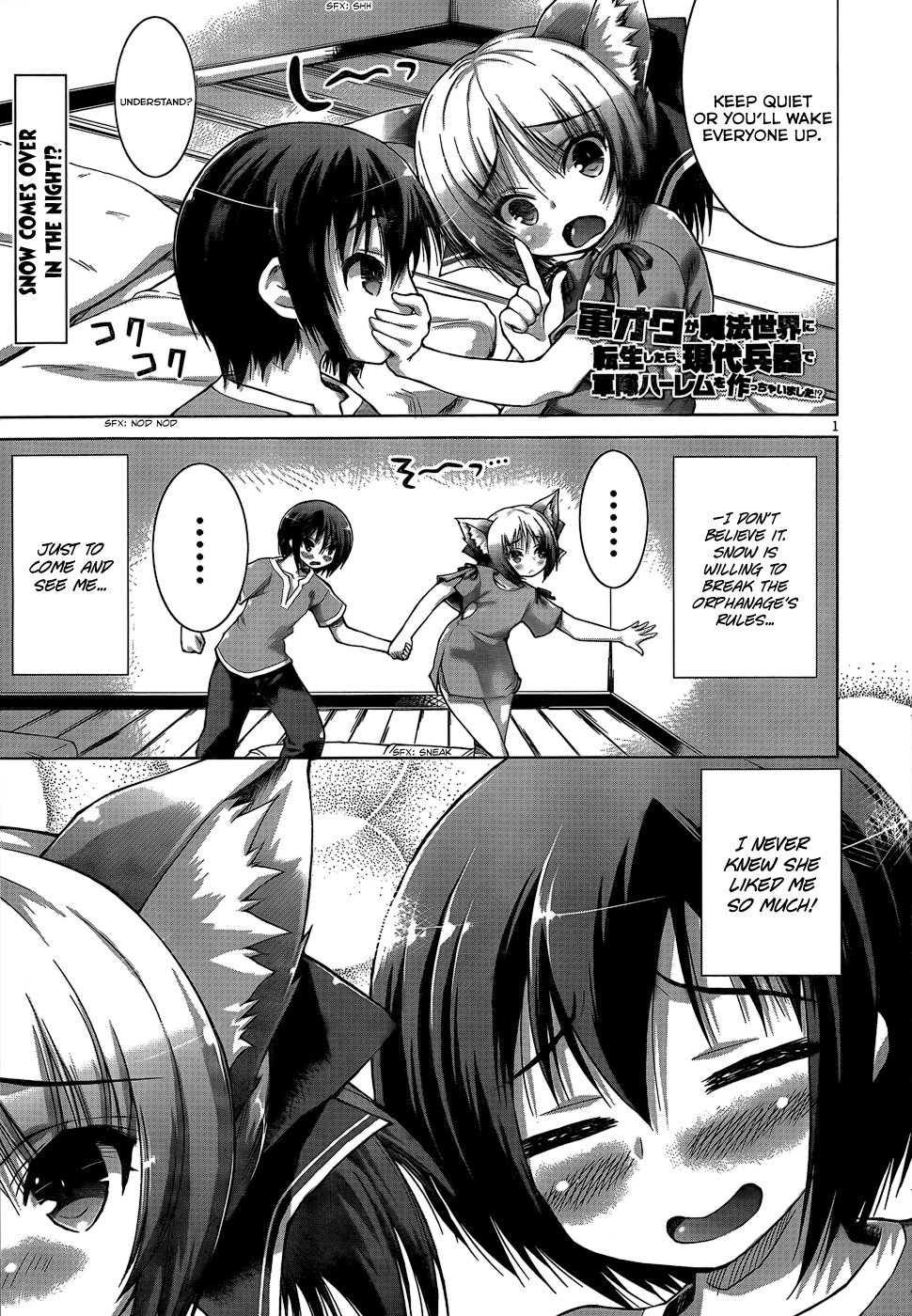 Gunota ga Mahou Sekai ni Tensei Shitara, Gendai Heiki de Guntai Harem o Tsukucchaimashita!? Chapter 4 page 5 - Chapter 4