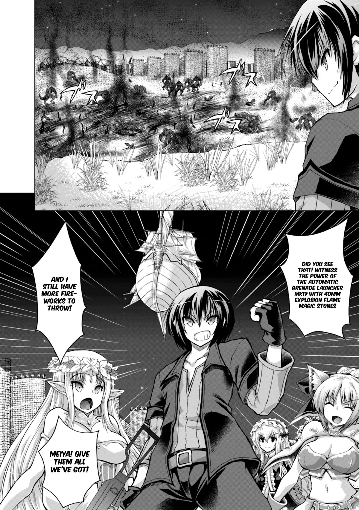 Gunota ga Mahou Sekai ni Tensei Shitara, Gendai Heiki de Guntai Harem o Tsukucchaimashita!? Chapter 40 page 19 - Chapter 40